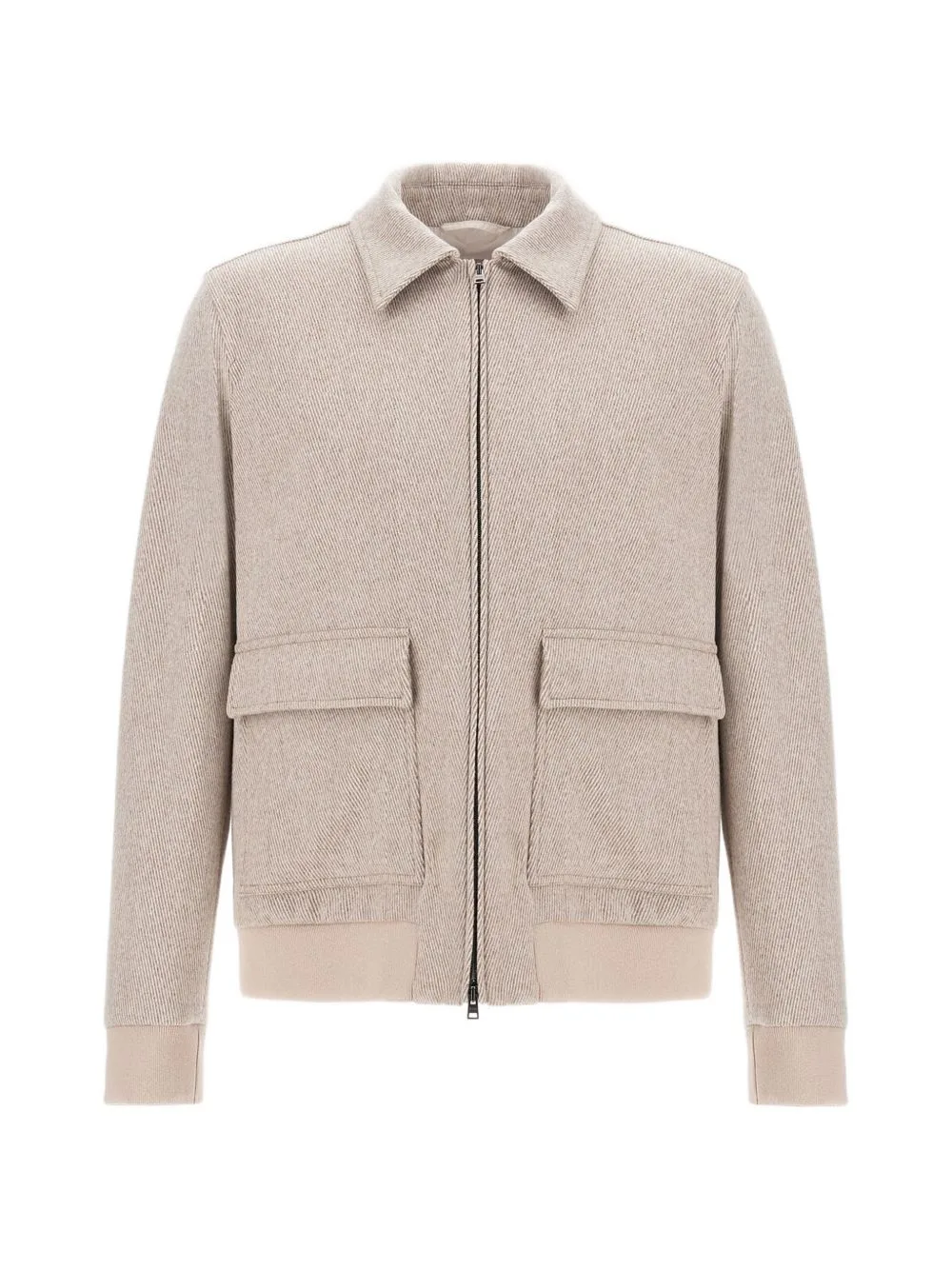 Resort Shirt-Collar Bomber Jacket by Herno