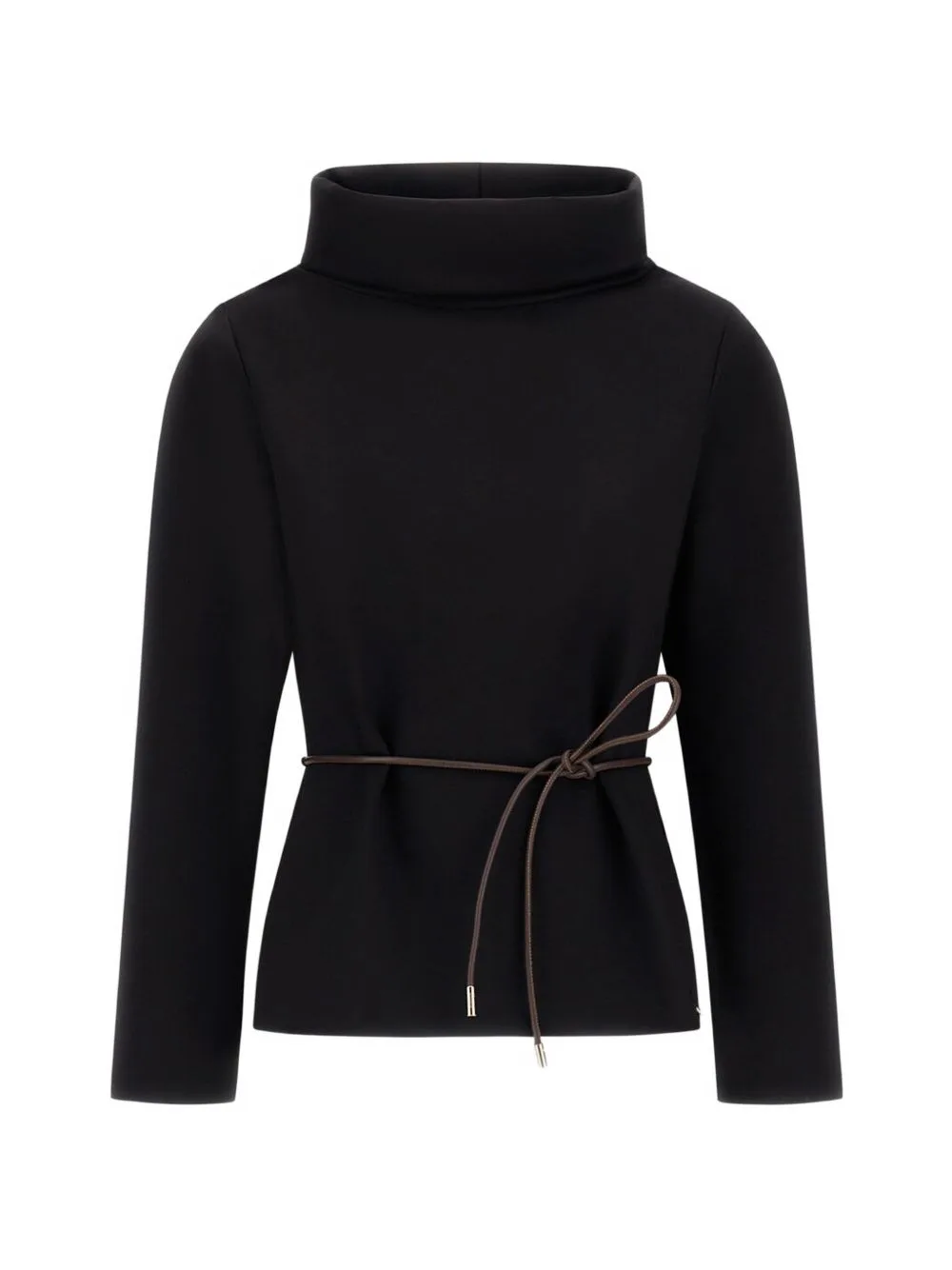 Belted High-Neck Hoodie by Herno