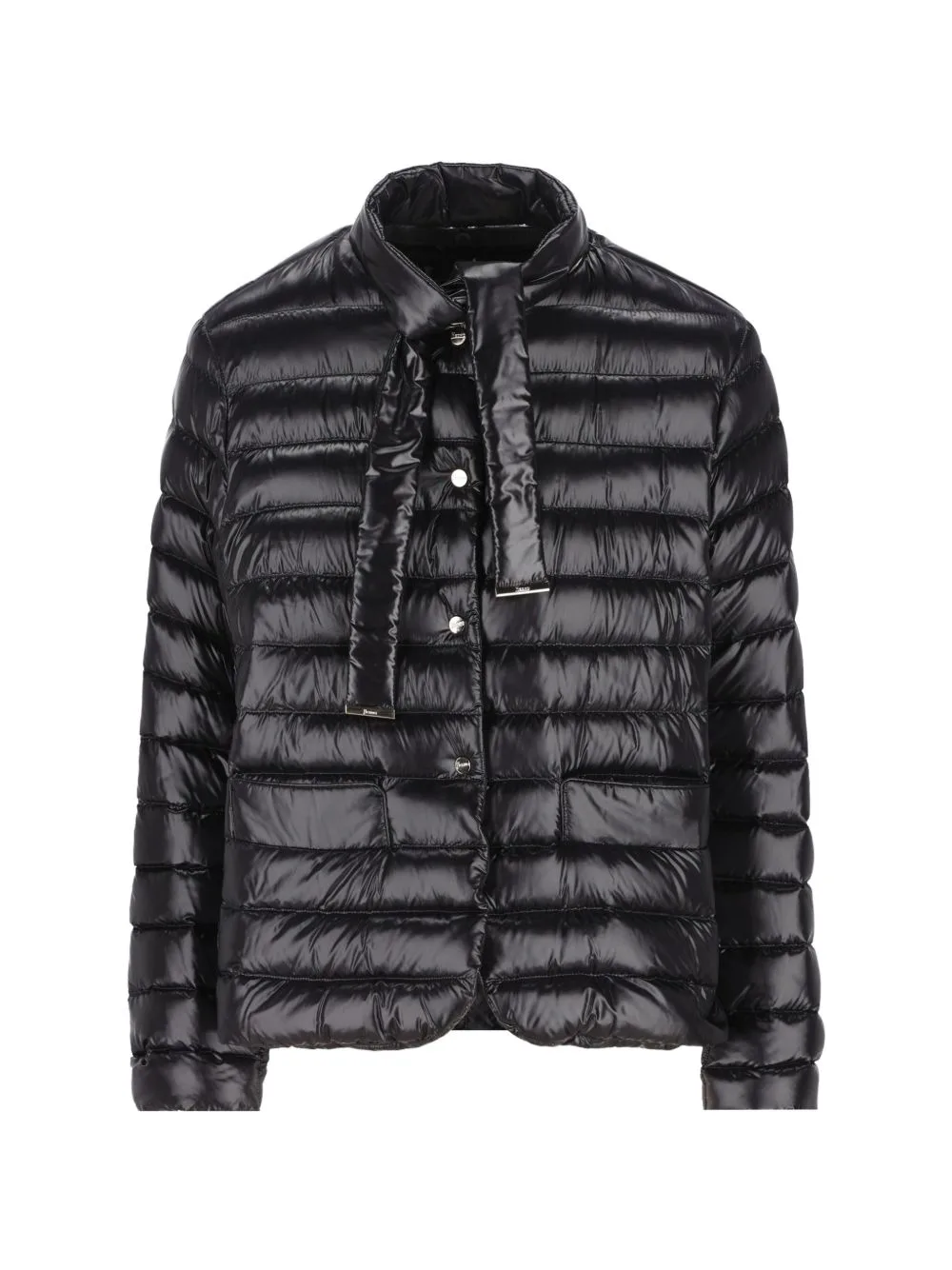 Padded Neck-Tie Coat by Herno