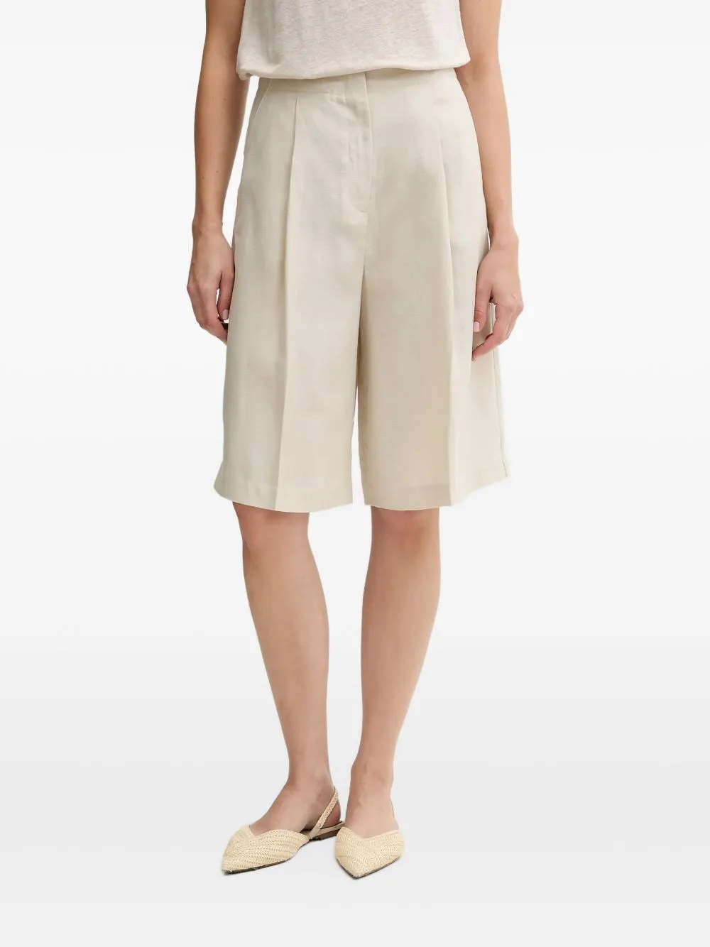 Knee-Length Tailored Shorts by Benetton