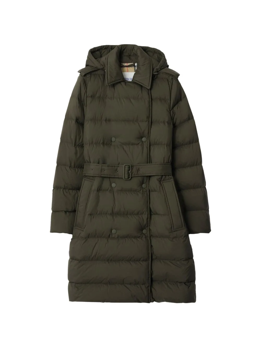 Hooded Double-Breasted Puffer Coat by Burberry