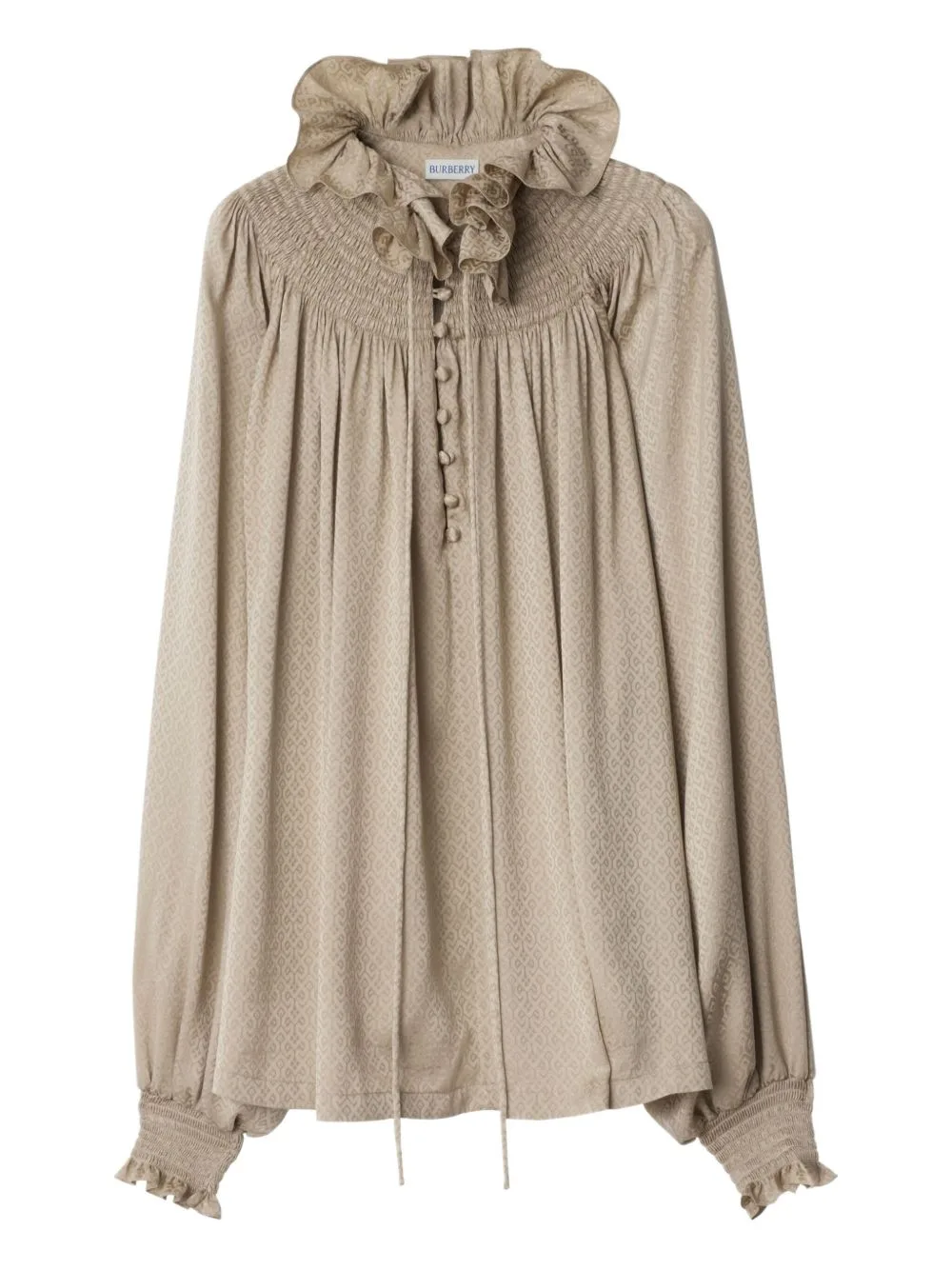 Geometric Silk Blouse