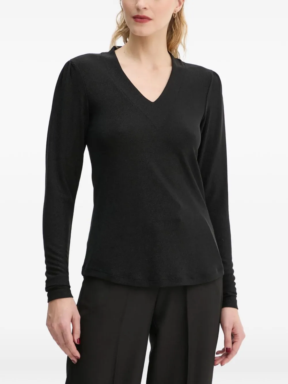 V-Neck Long-Sleeve T-Shirt by Bruuns Bazaar