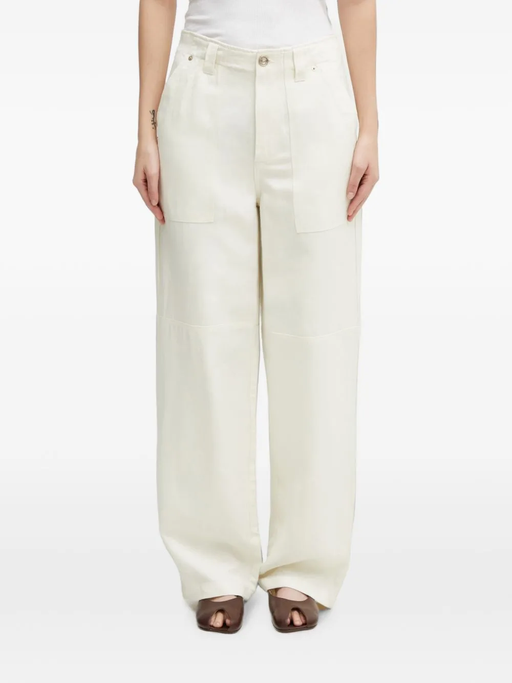 Hymn Button-Flap Pocket Trousers by Wales Bonner