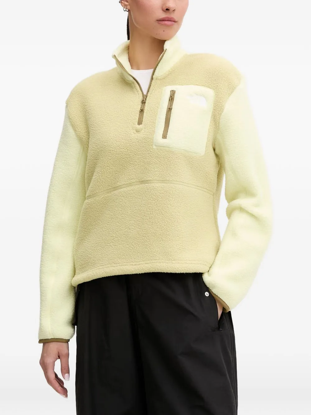 Fleece-Texture Quarter-Zip Sweatshirt by The North Face