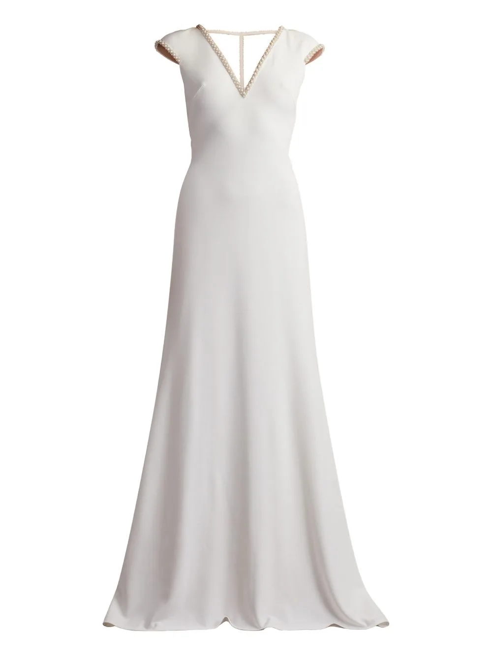 Marcellina Beaded V-Neck Maxi Dress by Tadashi Shoji