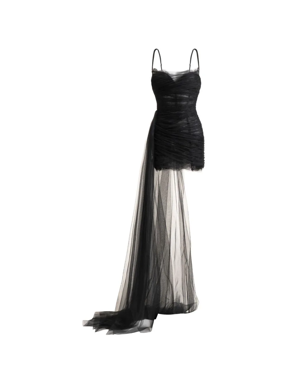 Latifa Ruched-Tulle Mini Dress by Maria Lucia Hohan