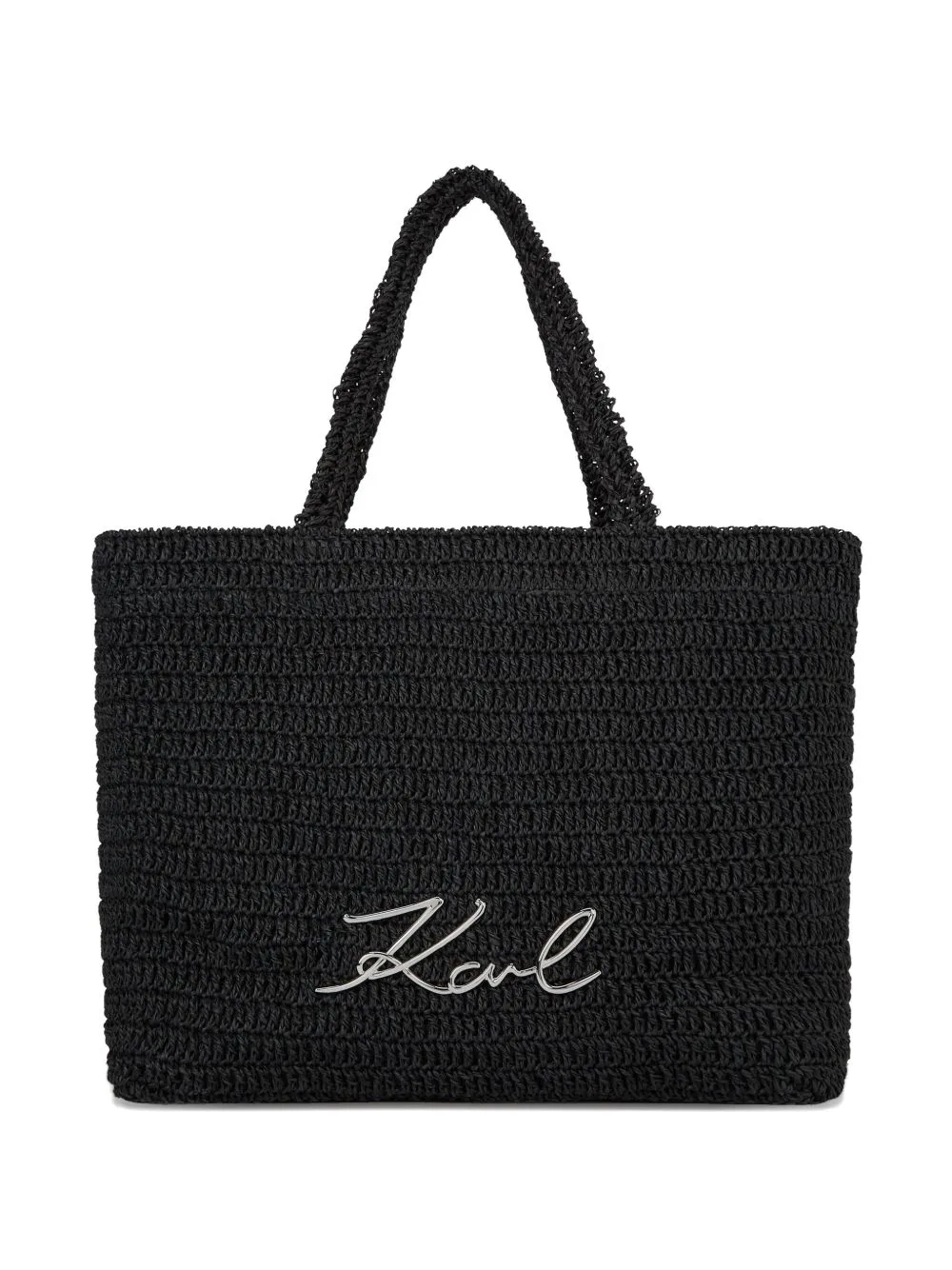 K/Signature Crochet Beach Bag by Karl Lagerfeld