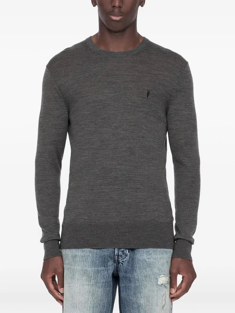 Mode Merino Wool Ramskull Jumper by AllSaints
