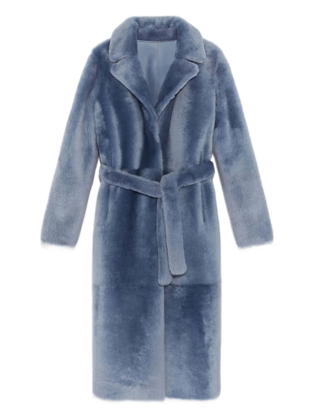 Belted Shearling Coat by Yves Salomon