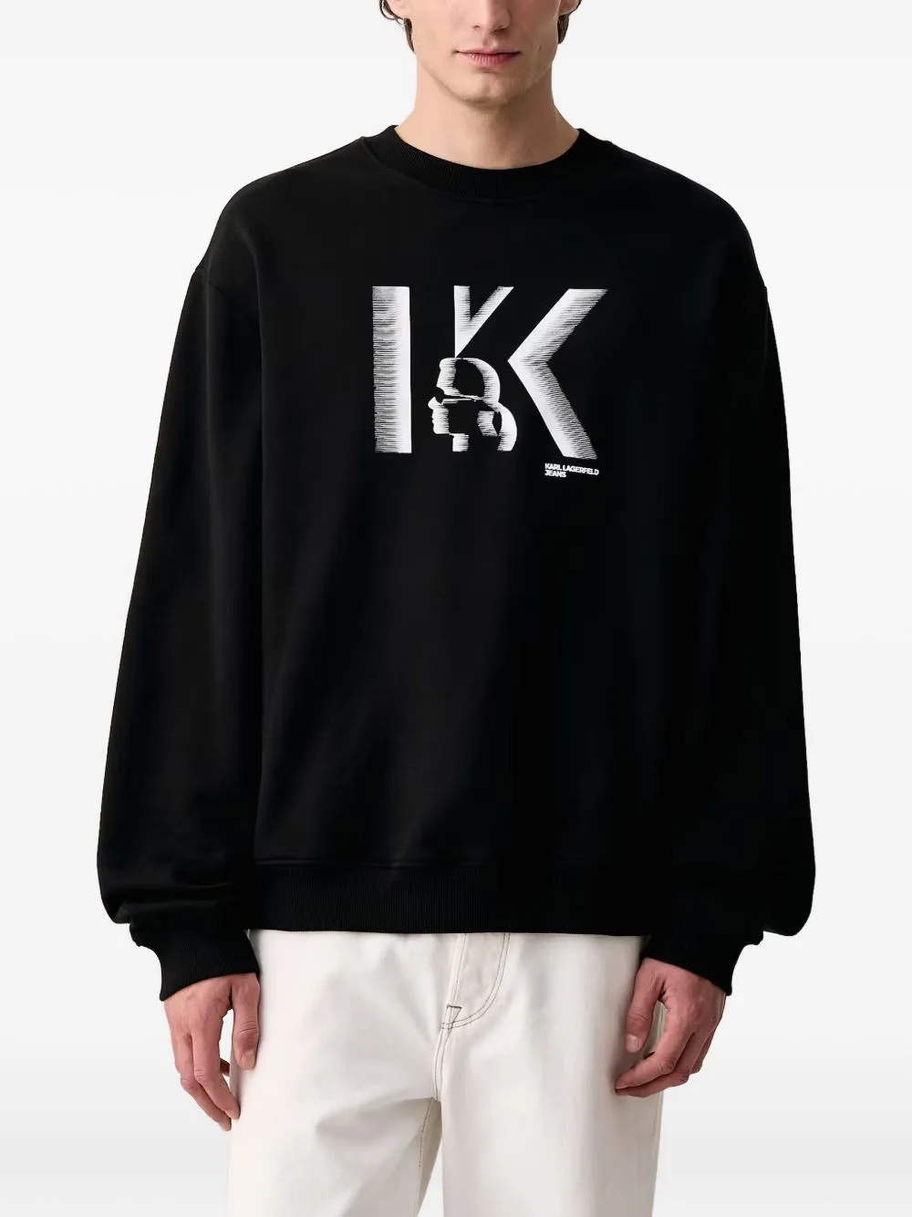 Logo-Print Sweatshirt by Karl Lagerfeld Jeans