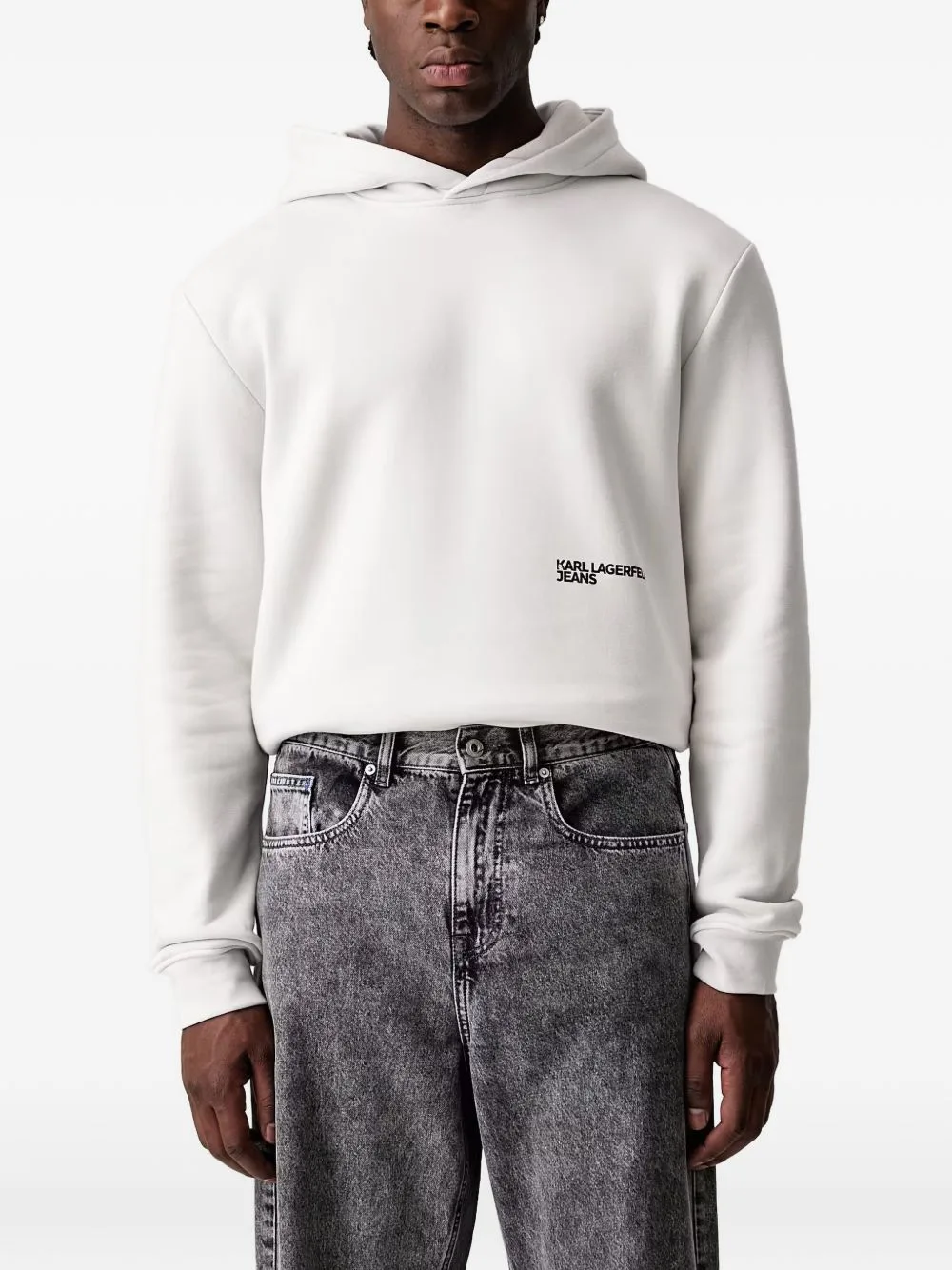 Logo-Print Hoodie by Karl Lagerfeld Jeans