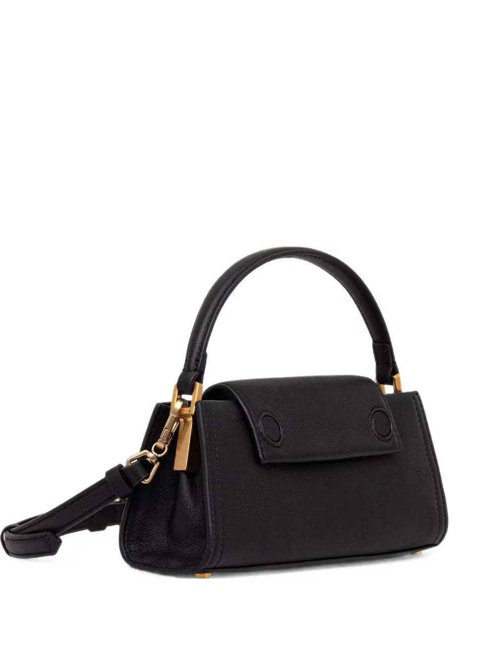 Logo-Plaque Leather Shoulder Bag by Karl Lagerfeld