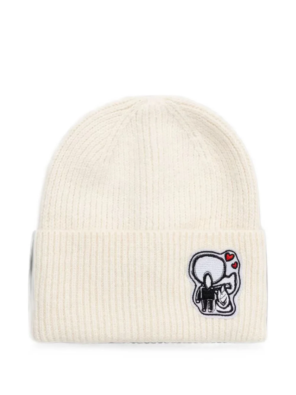 Ikonik Patch Beanie Hat by Karl Lagerfeld
