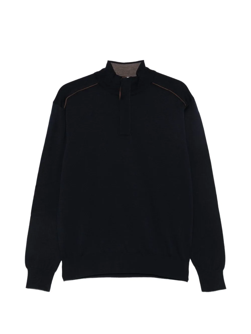 Quarter-Zip Knitted Sweater by Paul & Shark