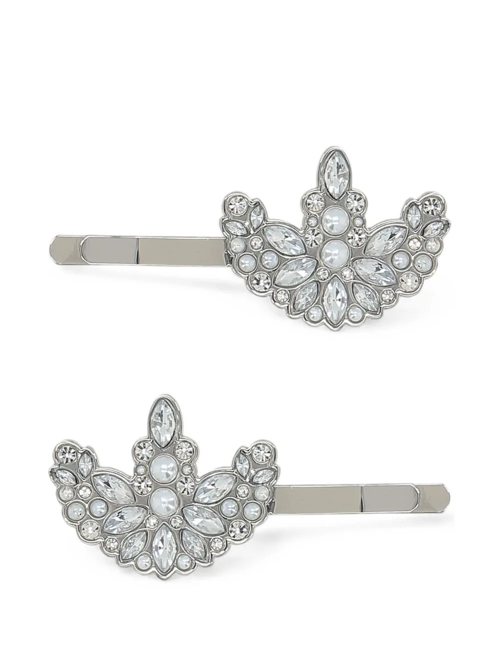 Adidas x Simone Rocha Crystal-Embellished Trefoil Hair Clips by adidas
