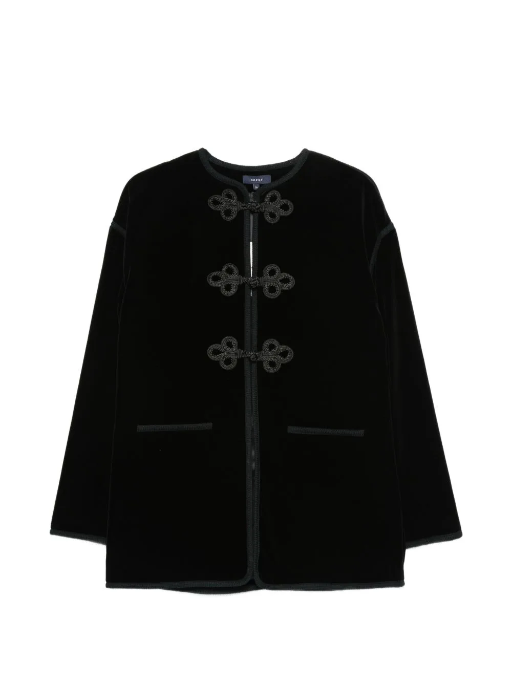 Lutetia Frog-Fastening Coat by Soeur