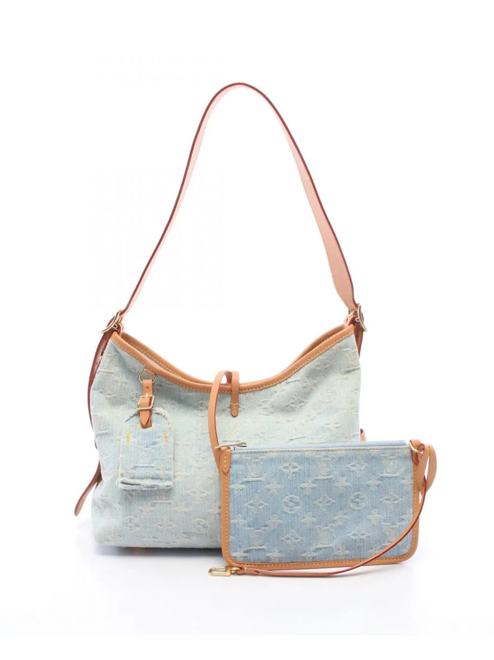 2000-2026 Monogram CarryAll Denim PM Shoulder Bag by Louis Vuitton Pre-Owned