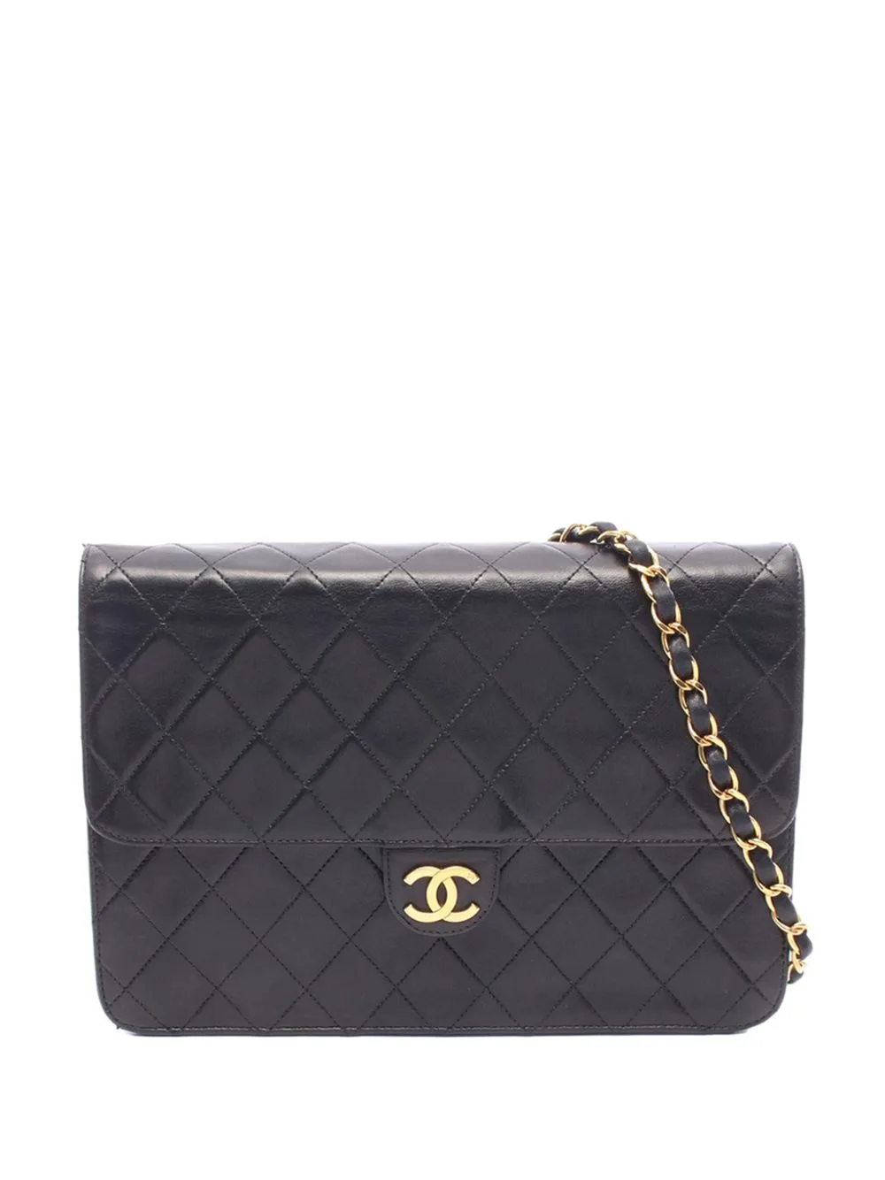 1997-1999 Medium CC Quilted Lambskin Single Flap Shoulder Bag