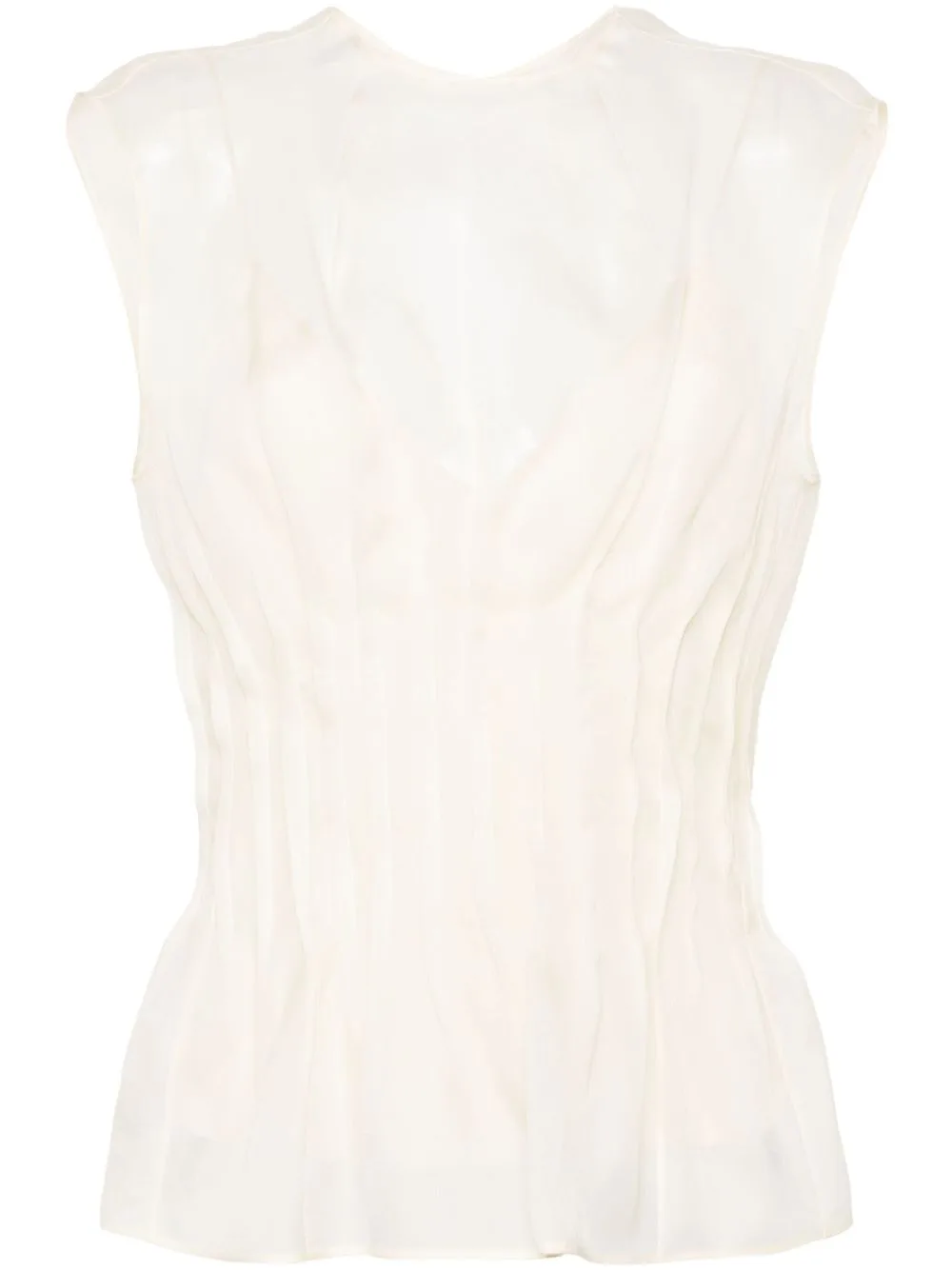 Westin Semi-Sheer Silk Blouse by KHAITE