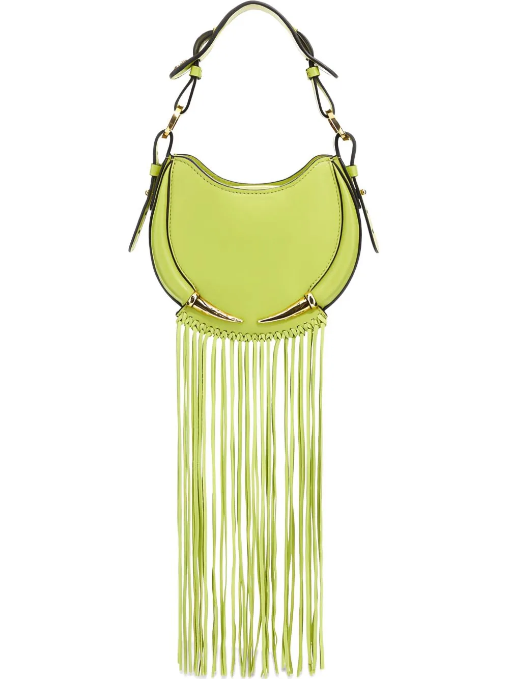Fang Fringe Shoulder Bag by Roberto Cavalli