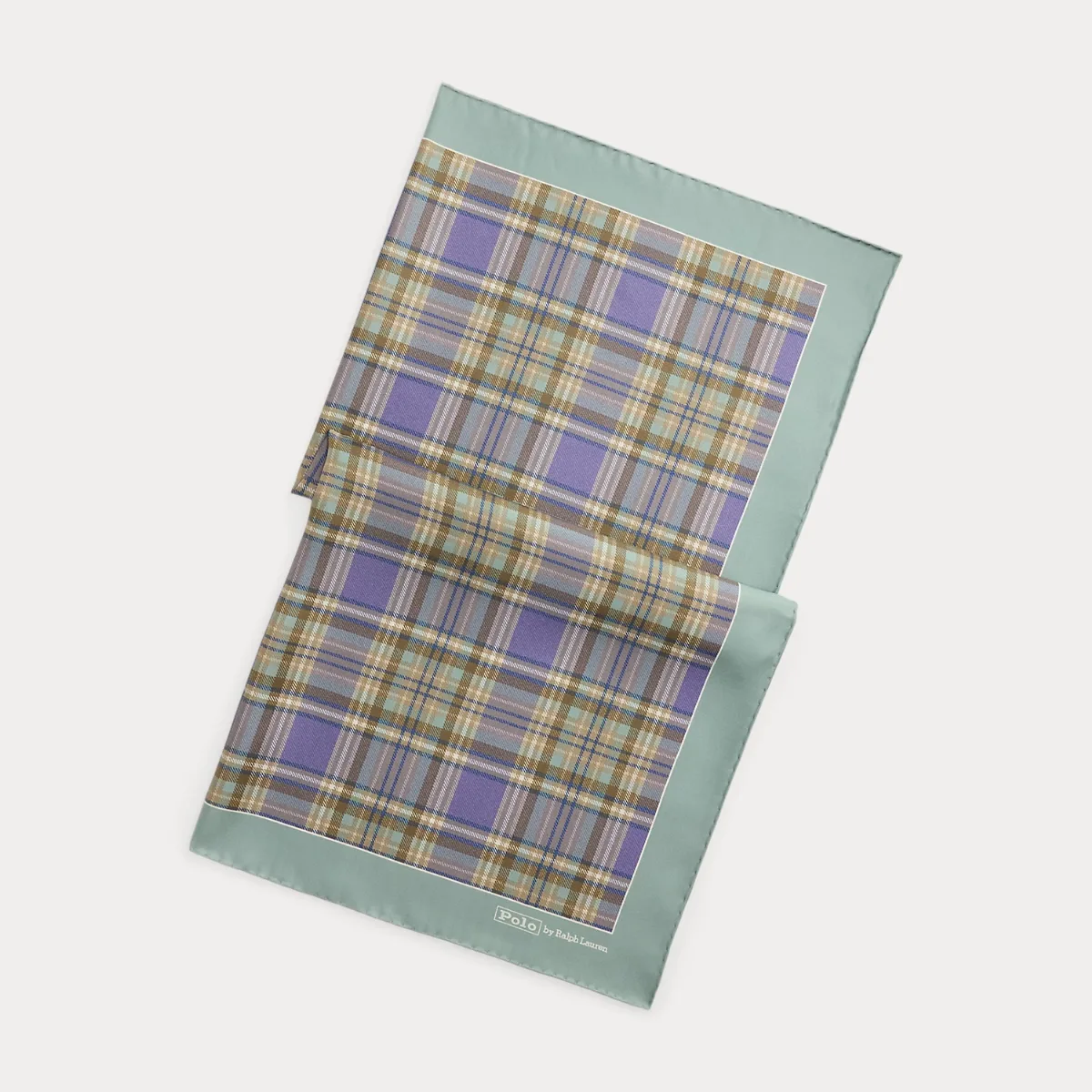 Plaid Silk Square Scarf by Polo Ralph Lauren