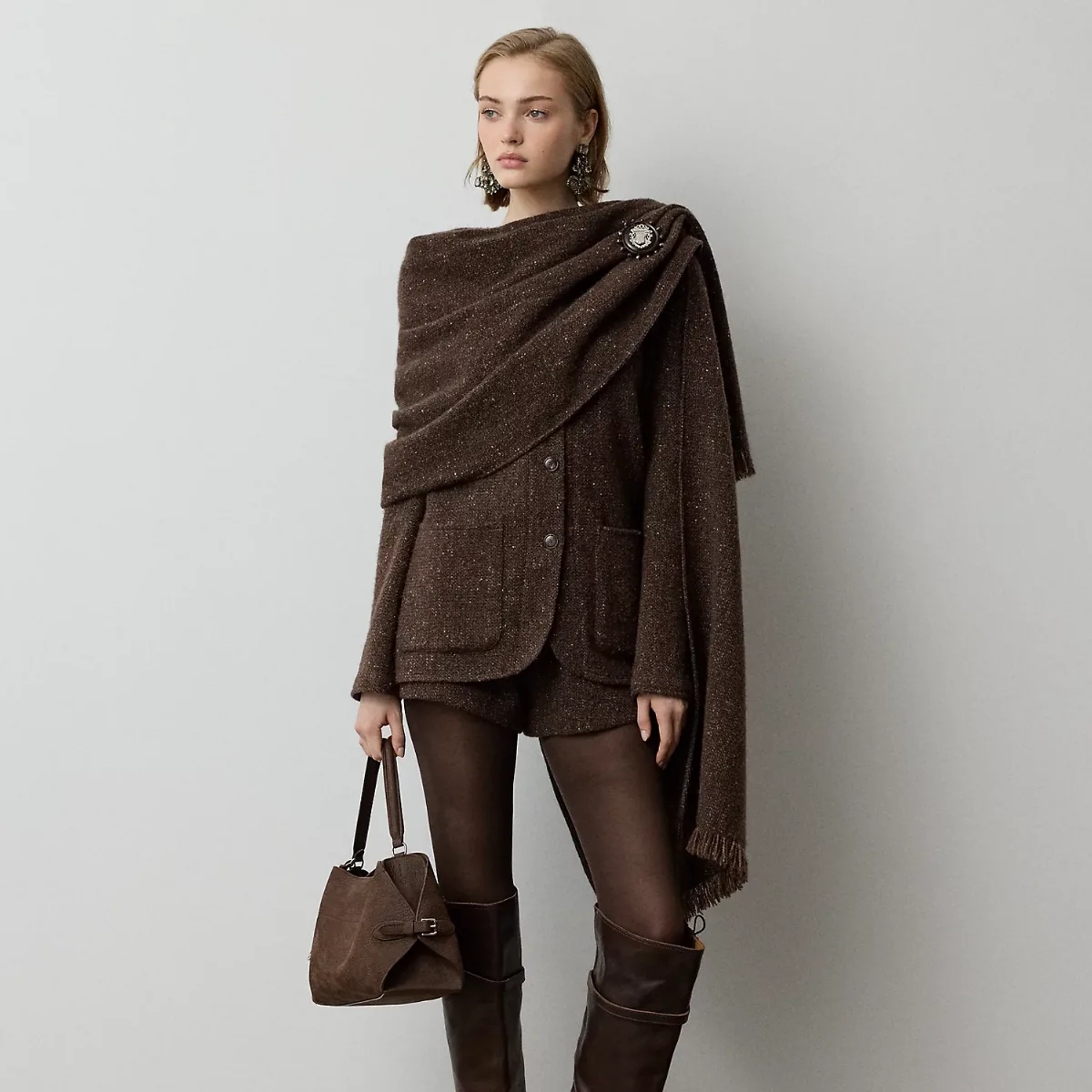 Walace Wool-Blend Donegal Tweed Shorts by Ralph Lauren Collection