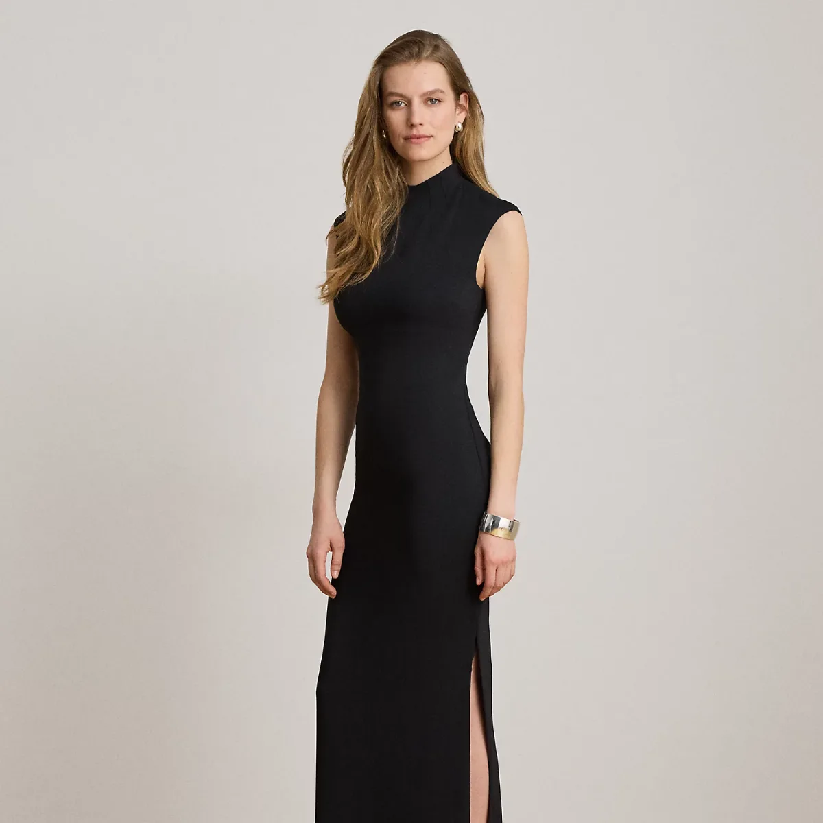 Stretch Cady Mockneck Gown by Lauren Ralph Lauren