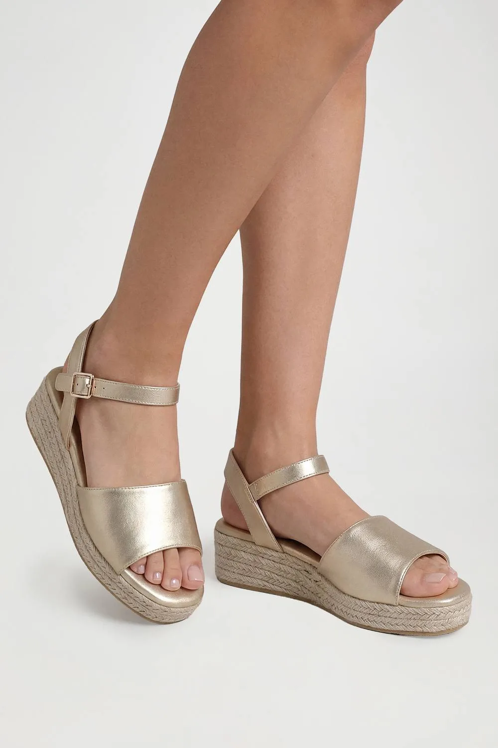 Extra Wide Fit 2 Part Flatform Wedges by boohoo