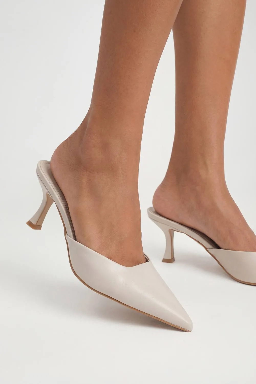 Square Toe Court Mules