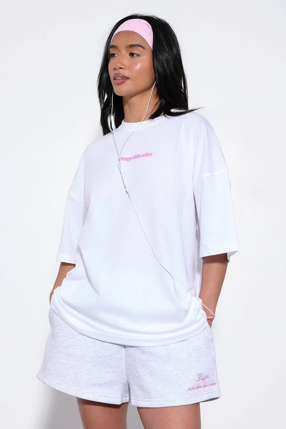 Oversized Floral Print T-Shirt by DSGN Studio