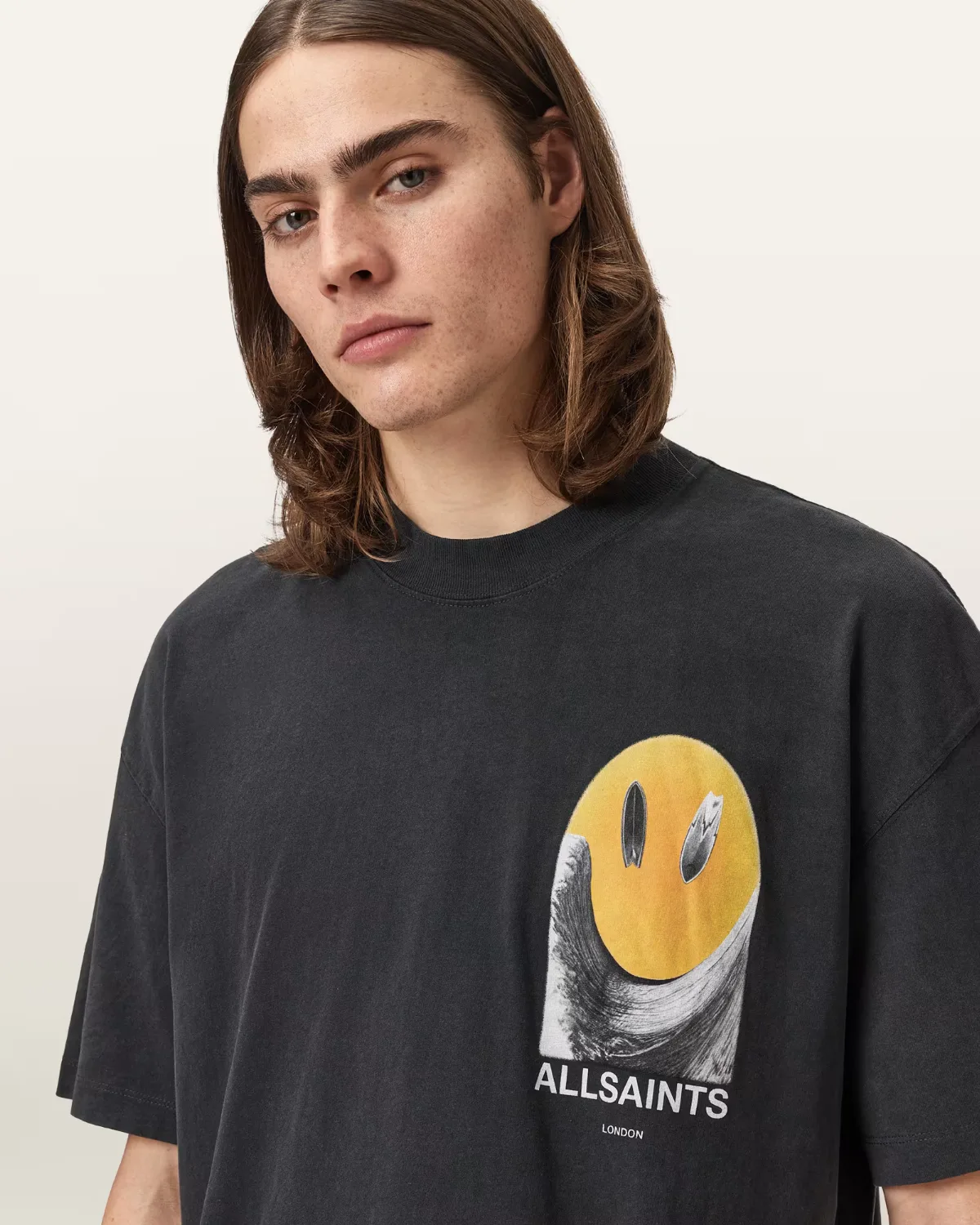 Party Wave Oversized T-Shirt by AllSaints