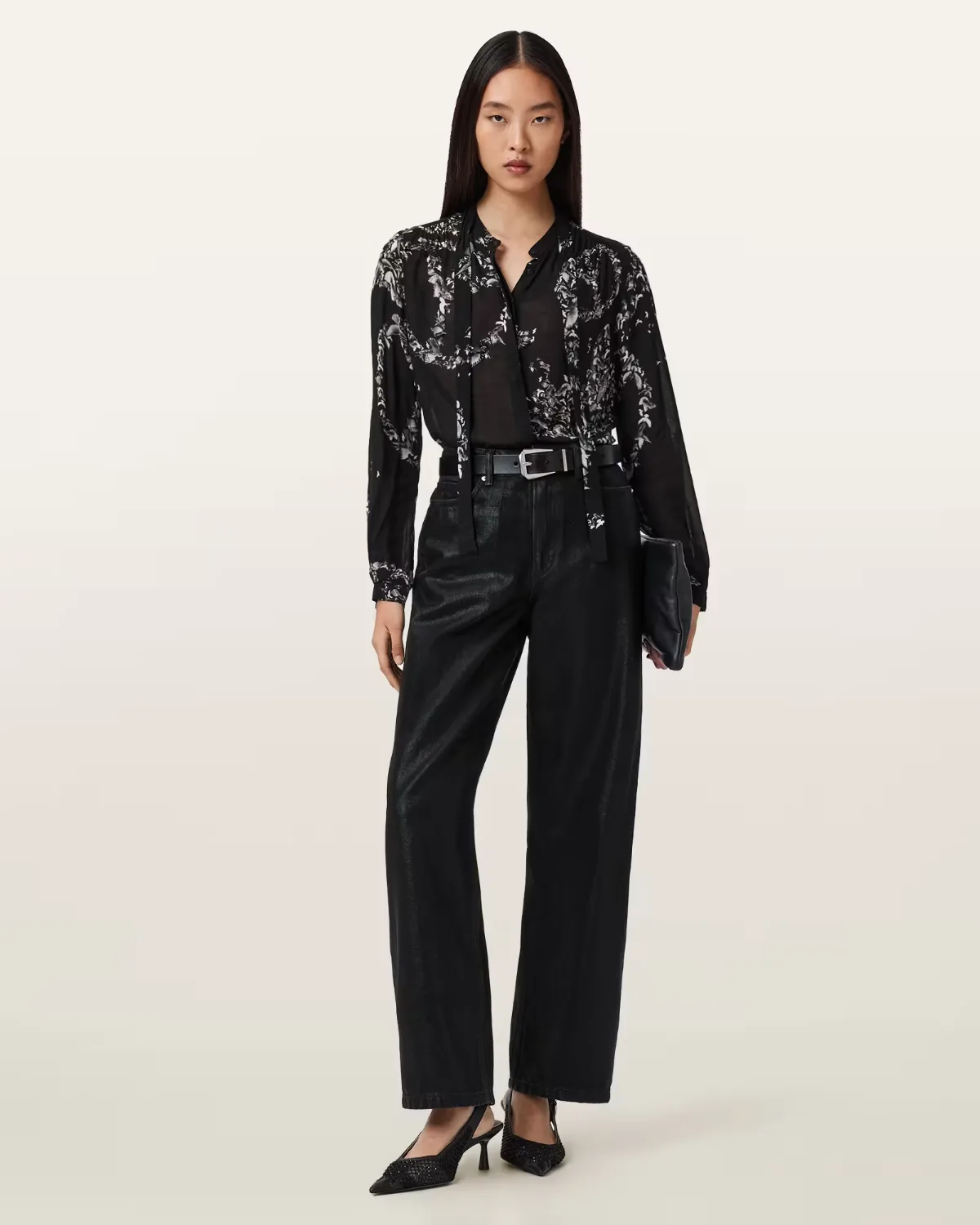 Hilda Embellished Shirt by AllSaints