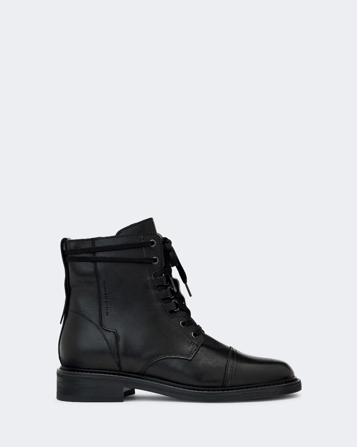 Elspeth D-Ring Leather Military Boots by AllSaints
