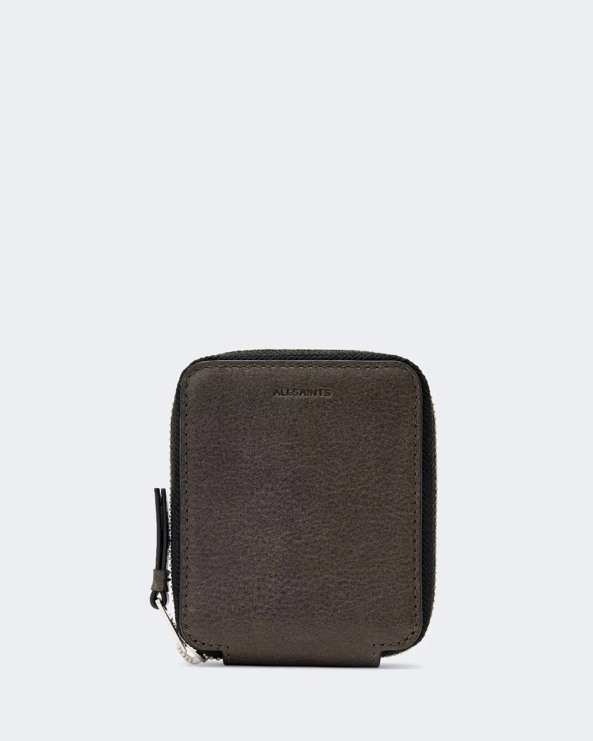 Clymer Leather Zip-Up Wallet by AllSaints