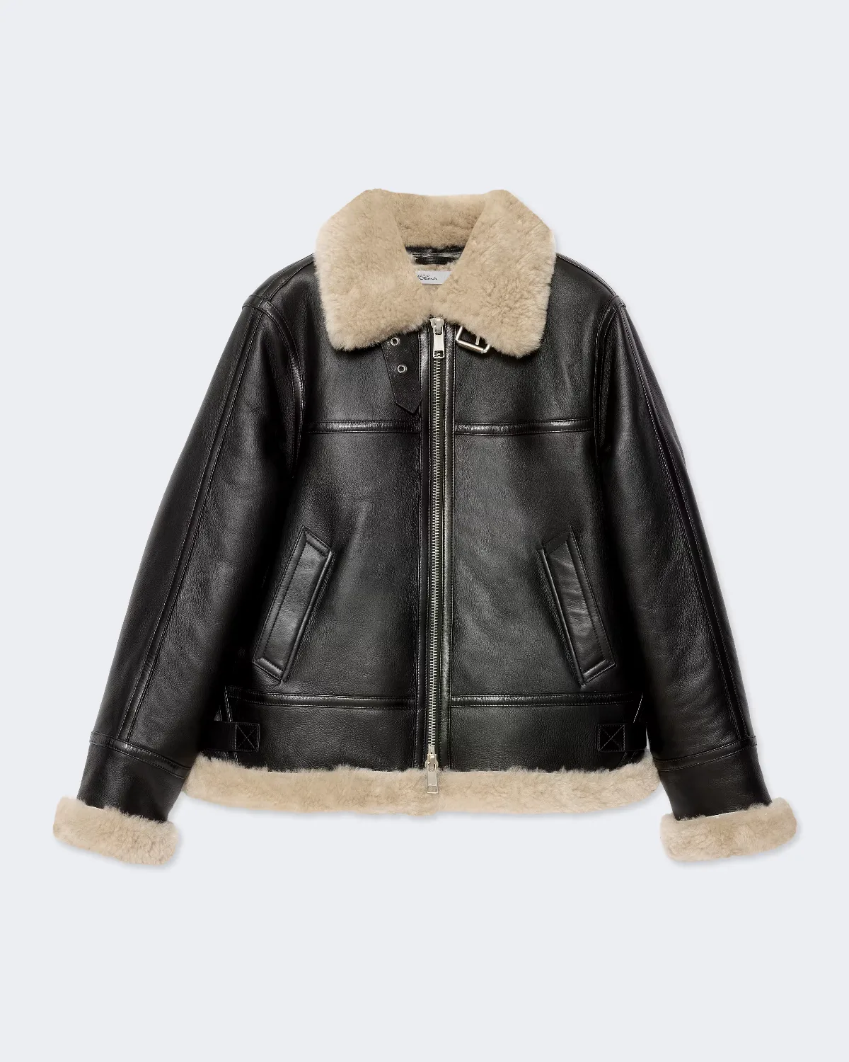 Lennox Relaxed-Fit Shearling Jacket by AllSaints