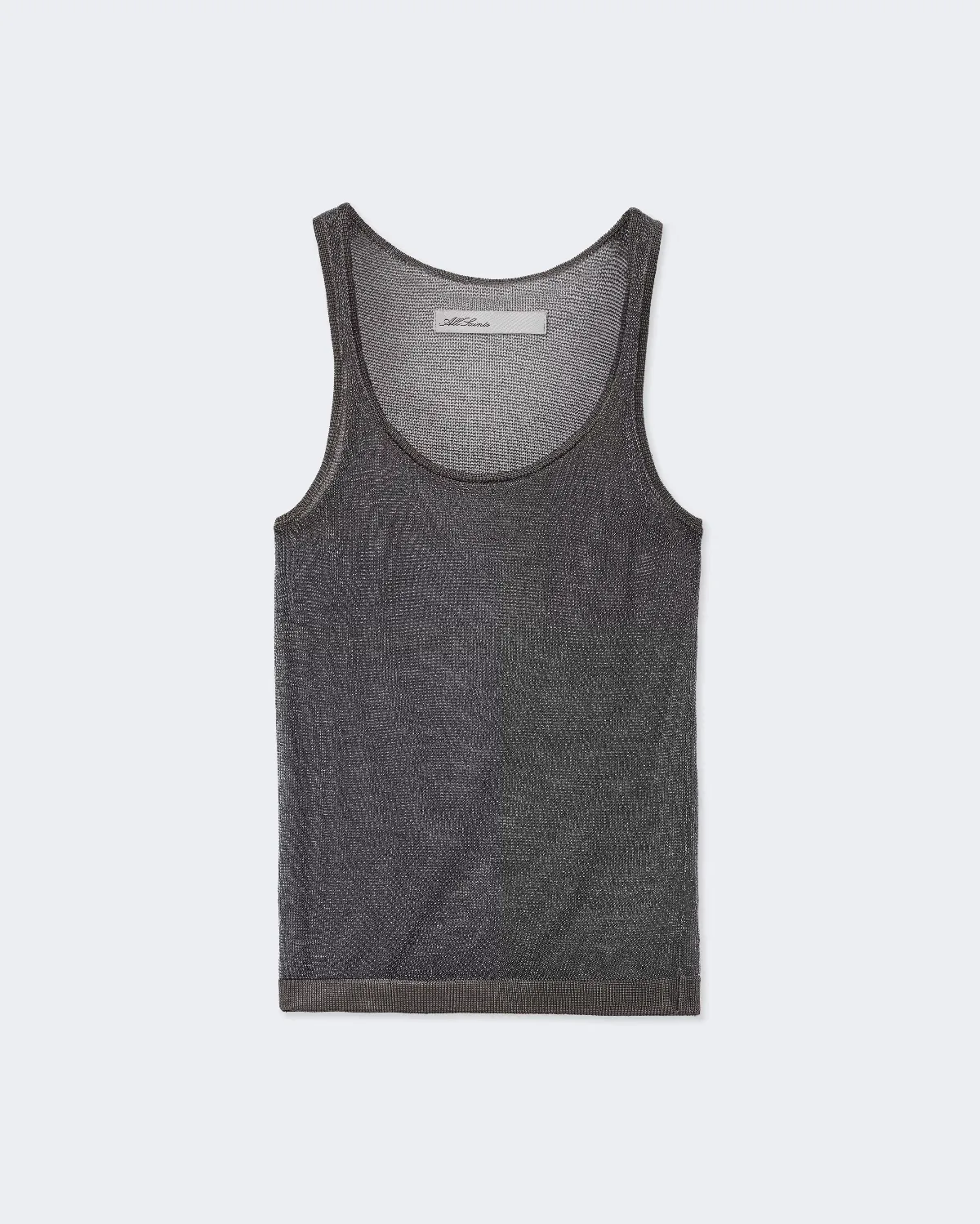 Silvi Fitted Metallic Vest by AllSaints