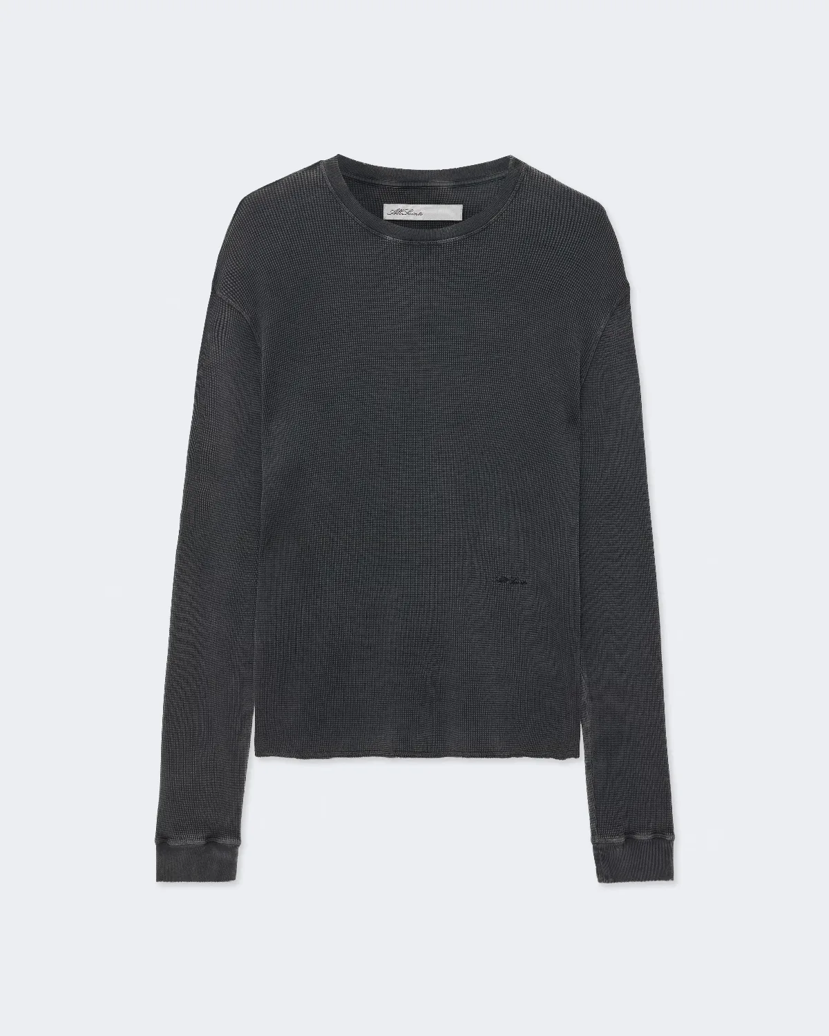 Raine Waffle-Knit Long-Sleeve T-Shirt by AllSaints