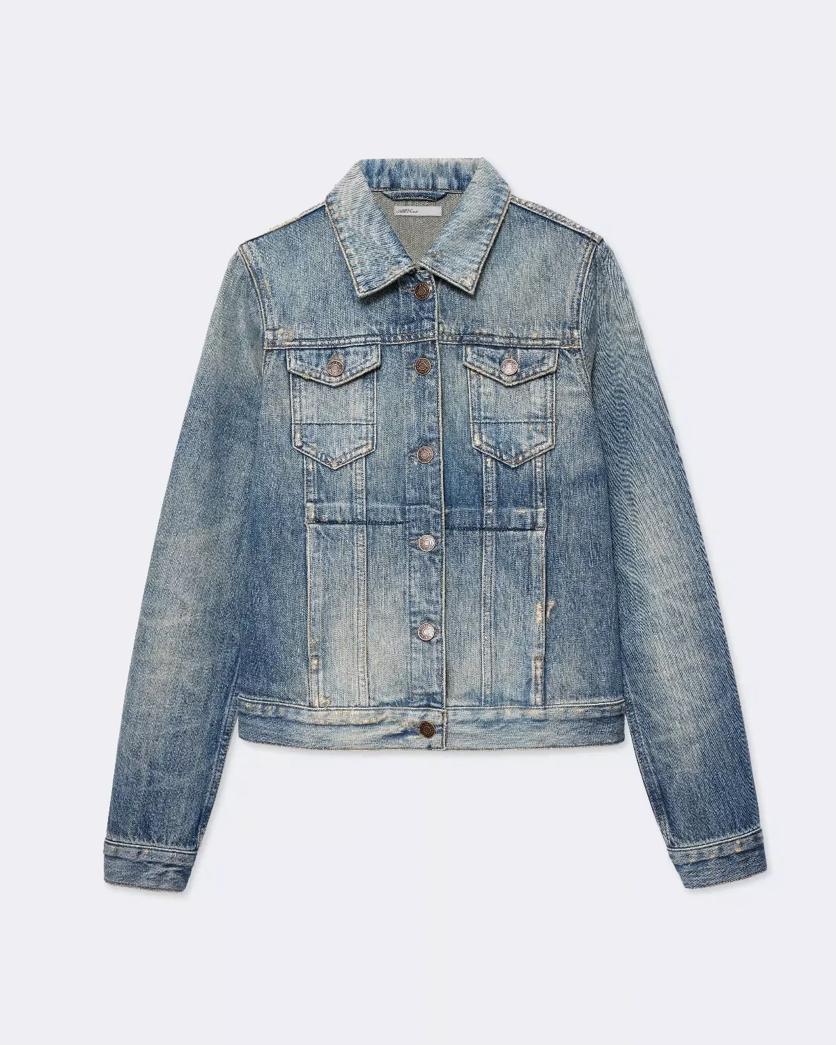 Fitted Denim Trucker Jacket by AllSaints