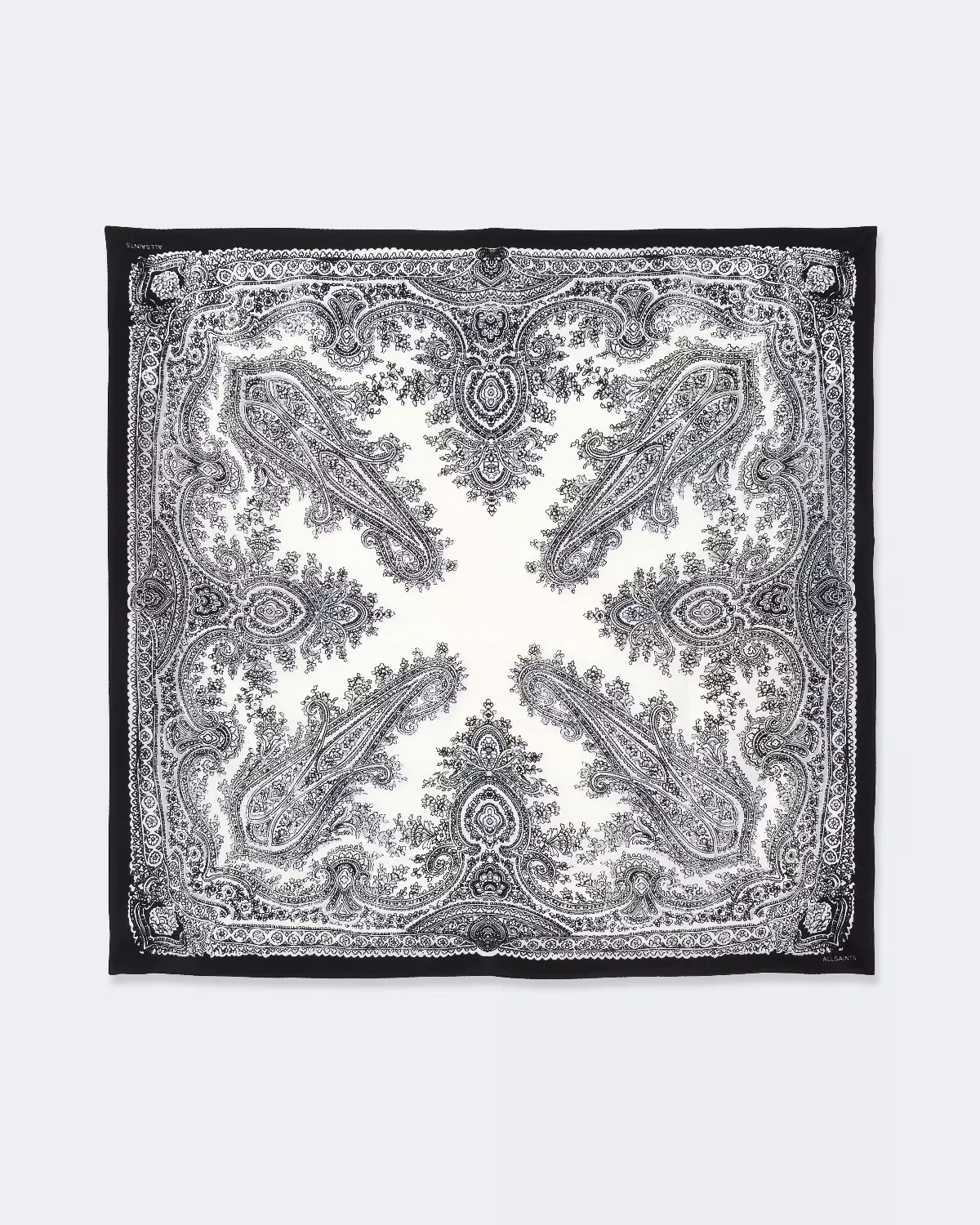 Avalon Printed Square Silk Scarf by AllSaints