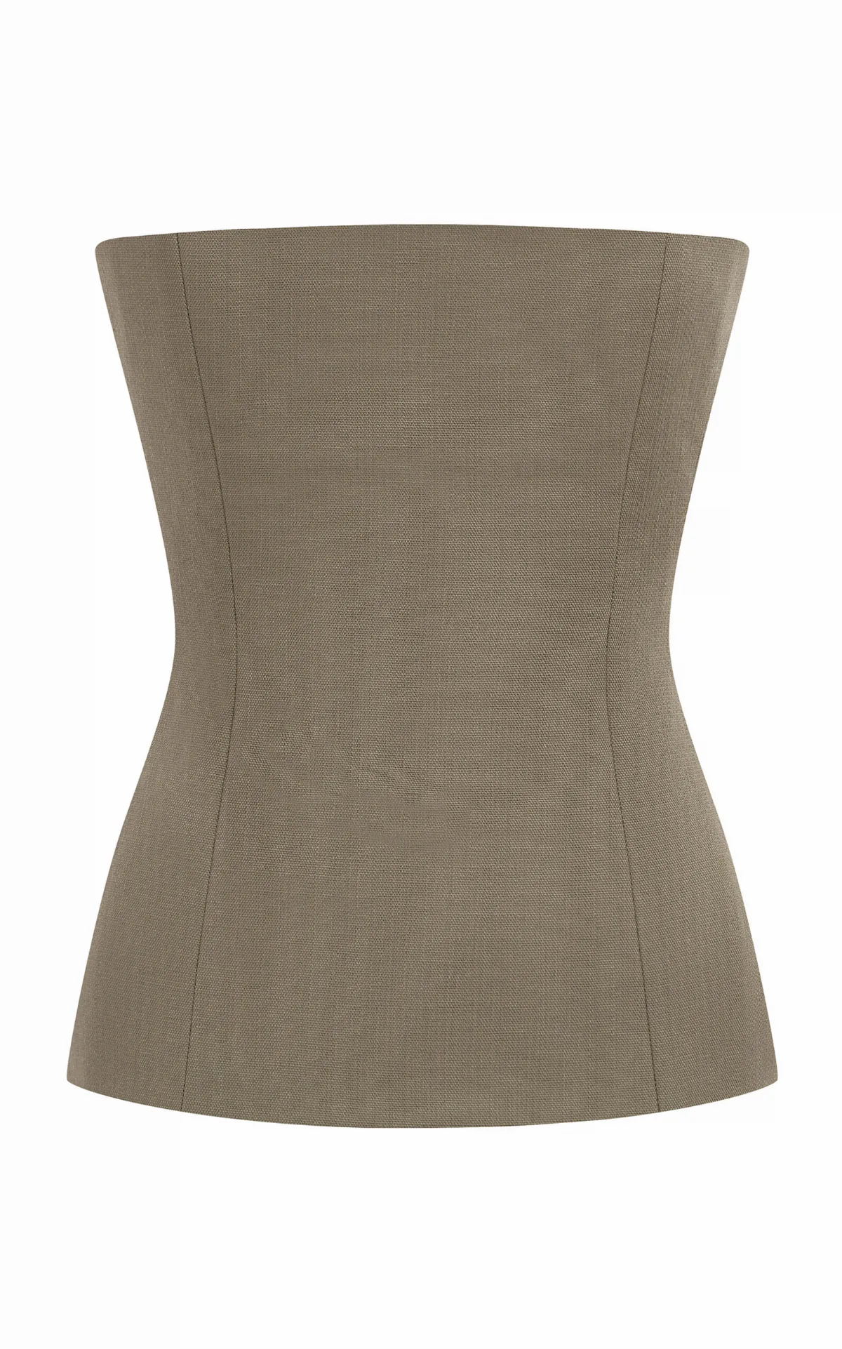 Longline Corset Wool Top by Alex Perry