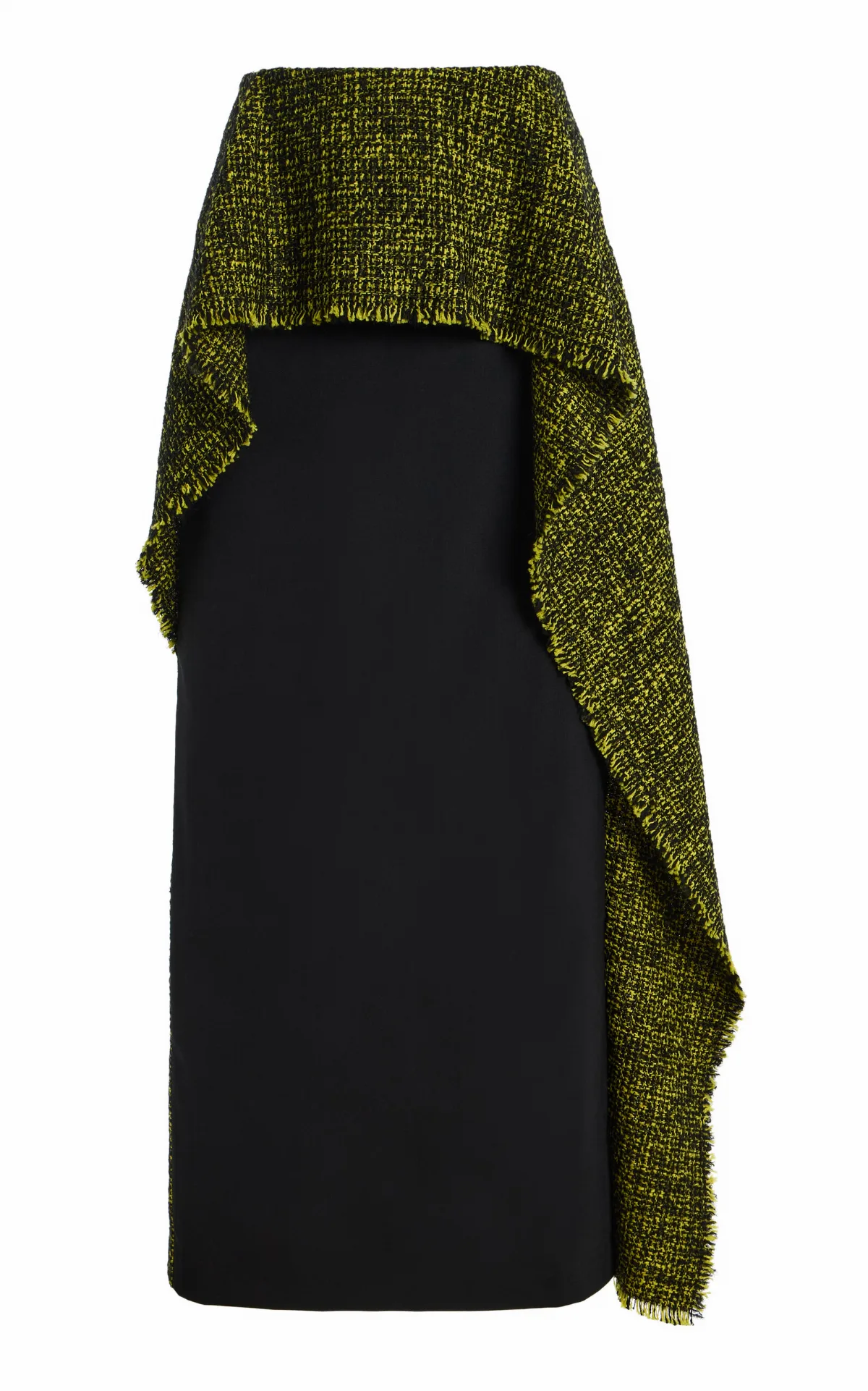 Willa Asymmetric Cotton-Blend Maxi Skirt by Ashlyn
