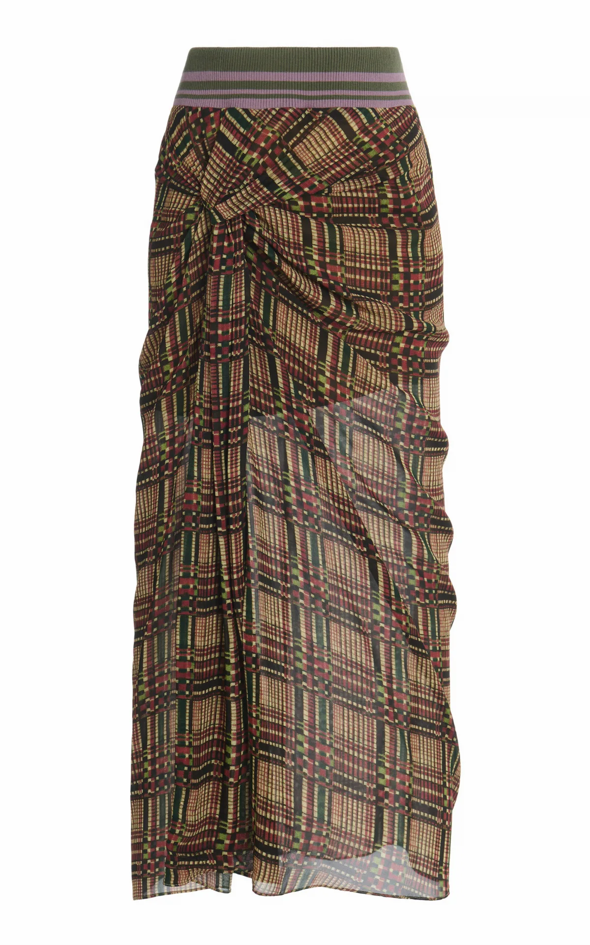 Suma Draped Midi Skirt by Dries Van Noten