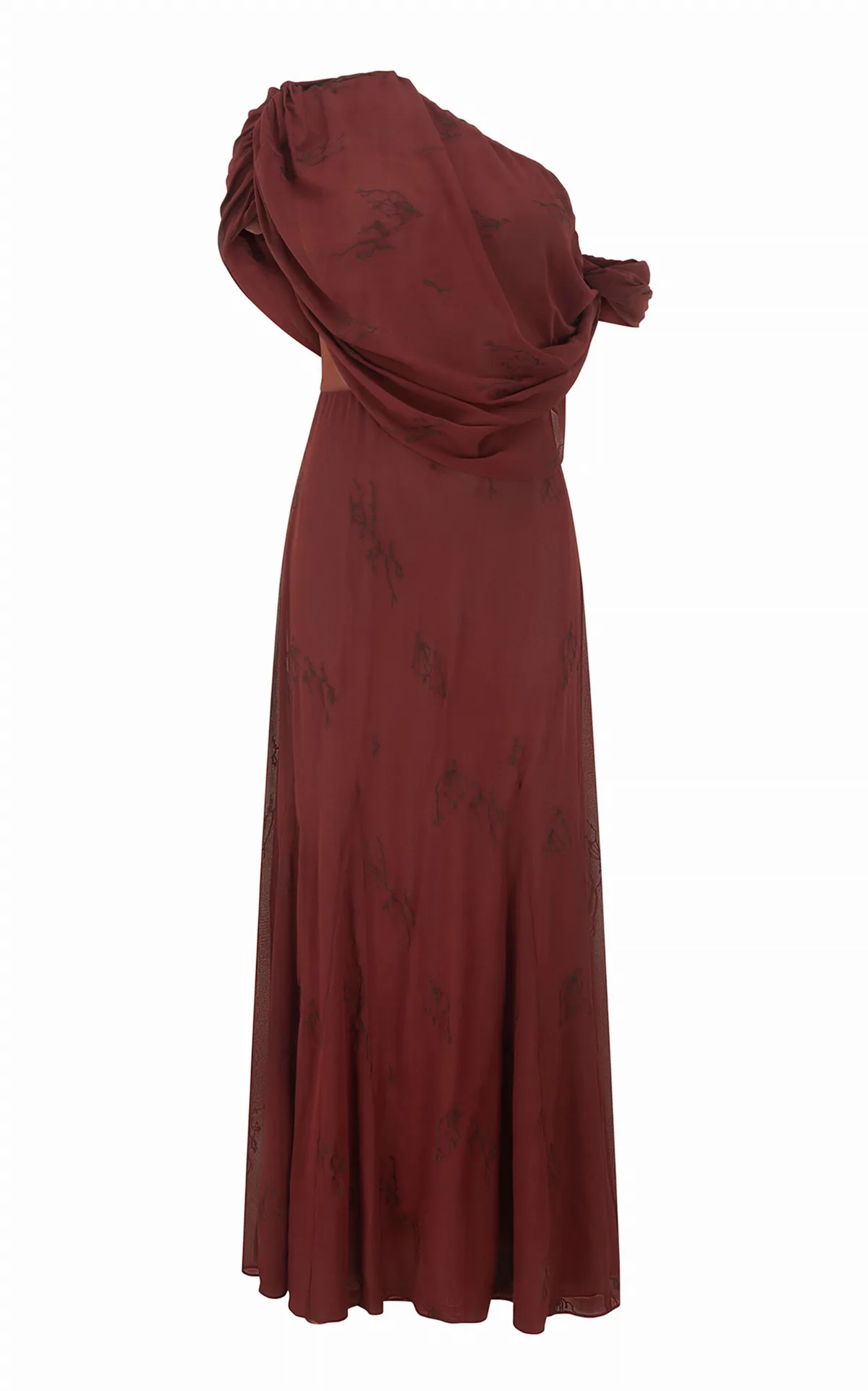Lucille Embroidered Silk Maxi Dress by Harris Tapper