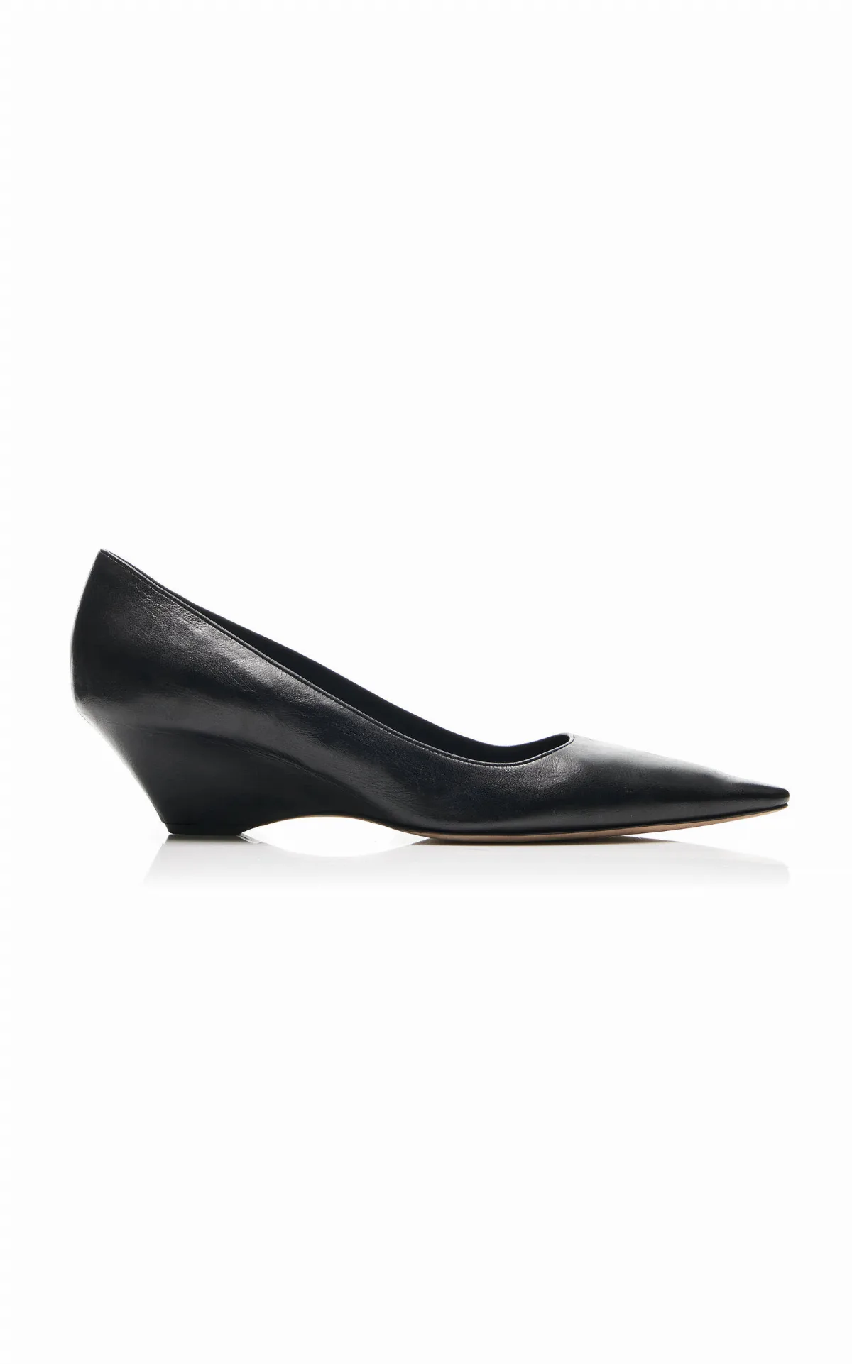 Liisa Leather Wedge Pumps by The Row