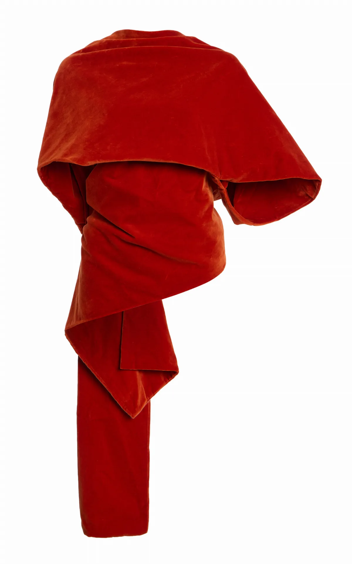 Draped Cotton-Velvet Shawl Top by Colleen Allen