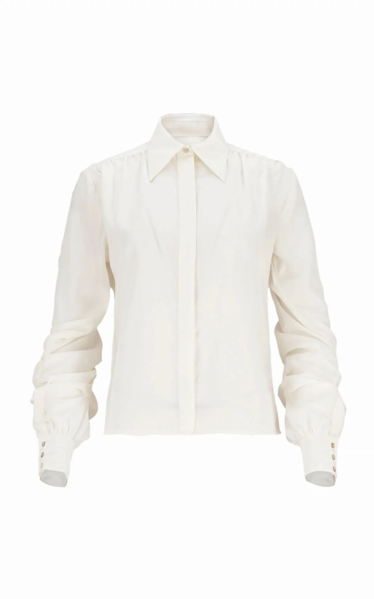 Azabache Silk Shirt by Curatoria