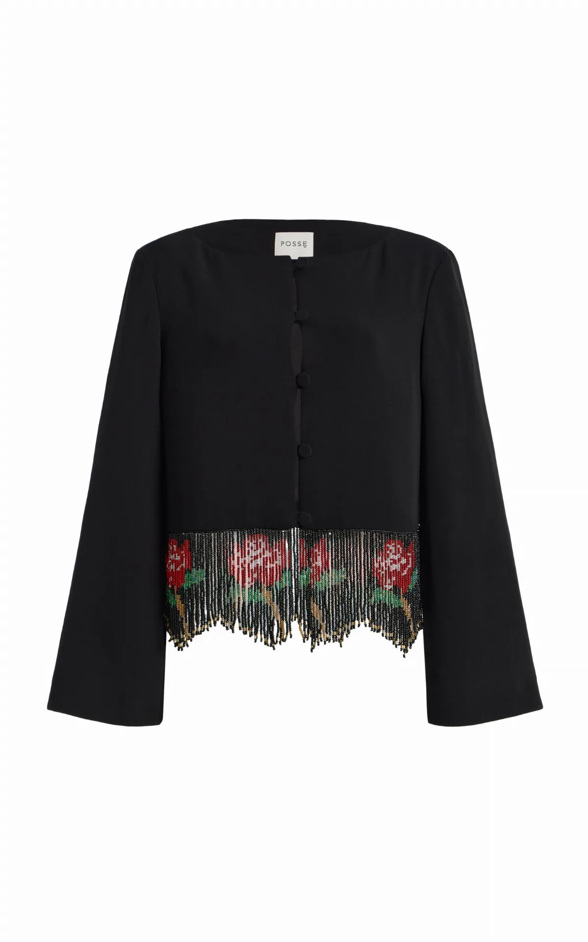 Rosanna Embellished Crepe Top by Posse