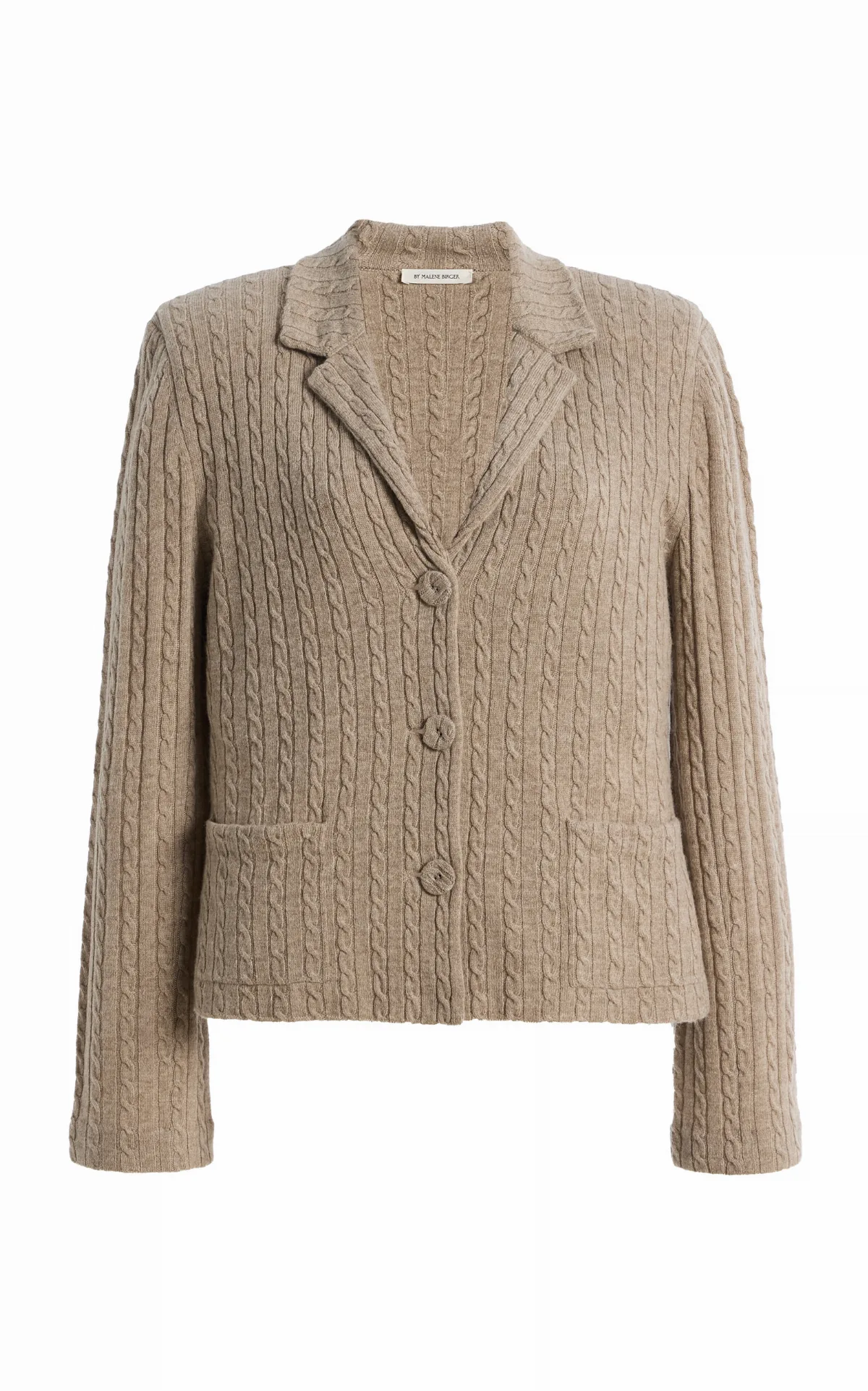 Rica Cableknit Wool-Cashmere Cardigan by By Malene Birger
