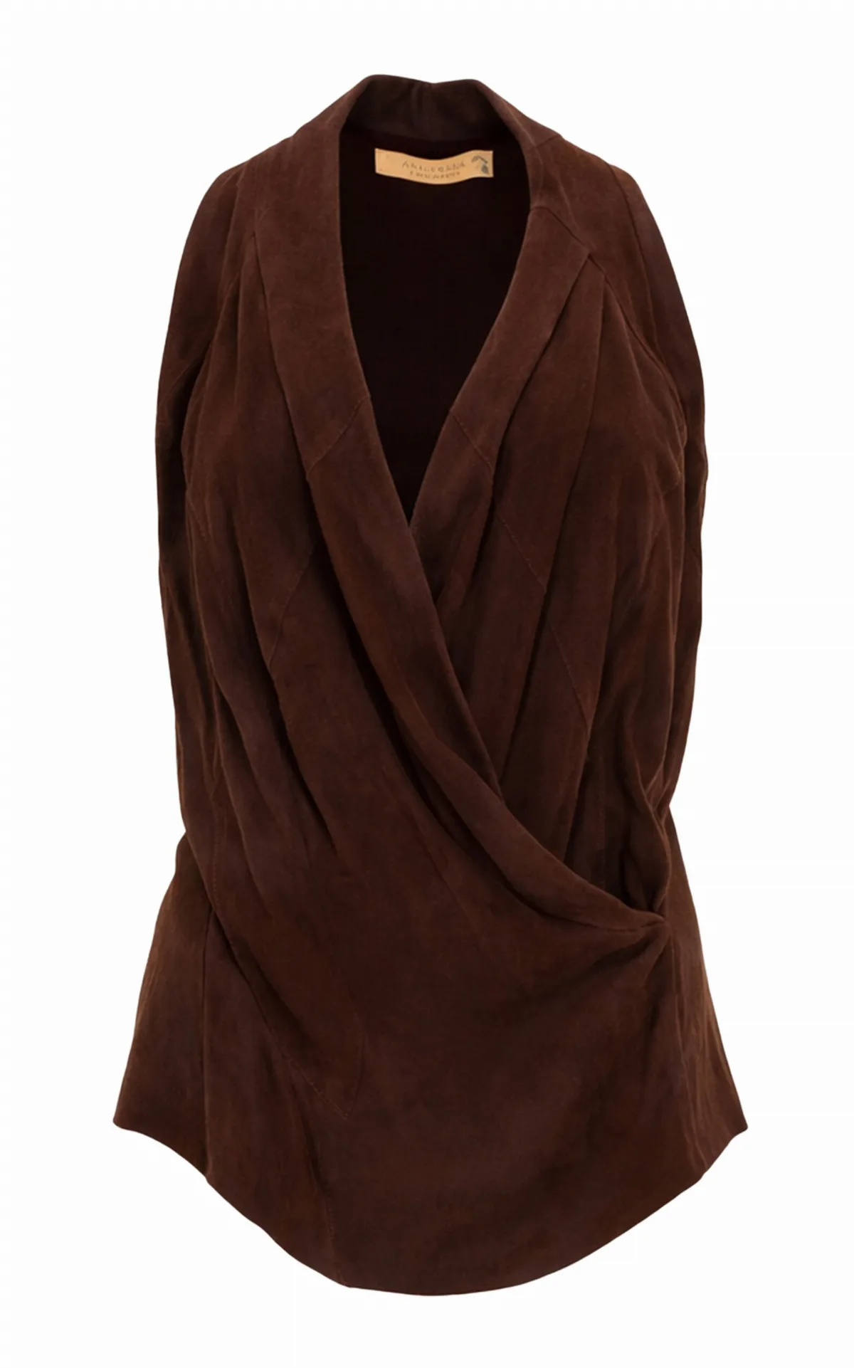 Fuste Leather Top by Curatoria